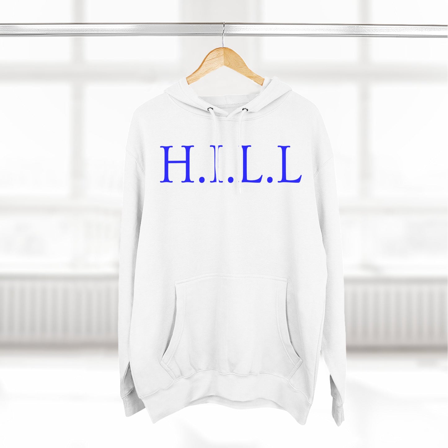 Hill Christian Blue Words Hoodie
