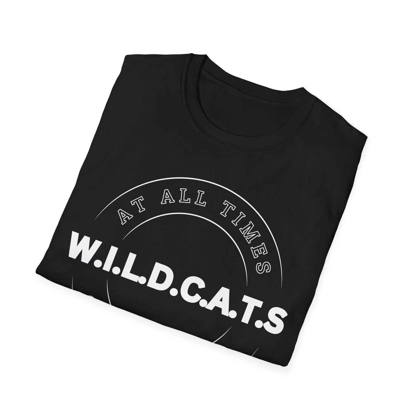 Wildcats Christian White Letters & Picture