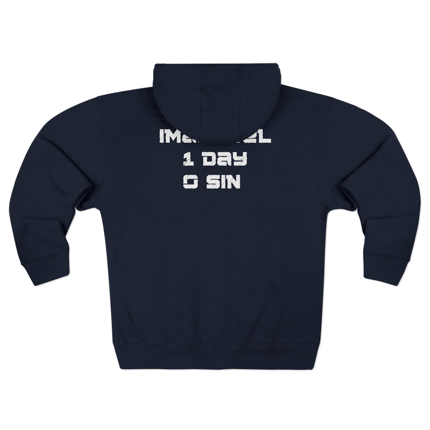 I-10 Christian White Words Hoodie Zipper
