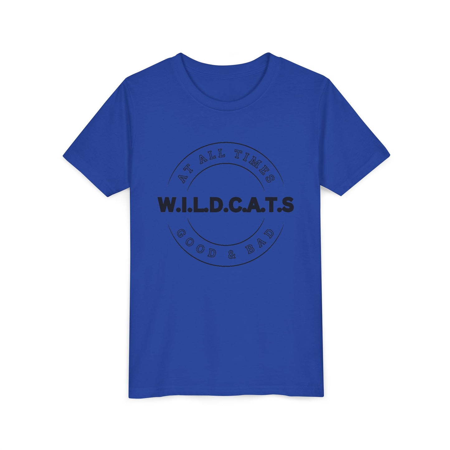 Youth Wildcats Christian Black Letters & Picture