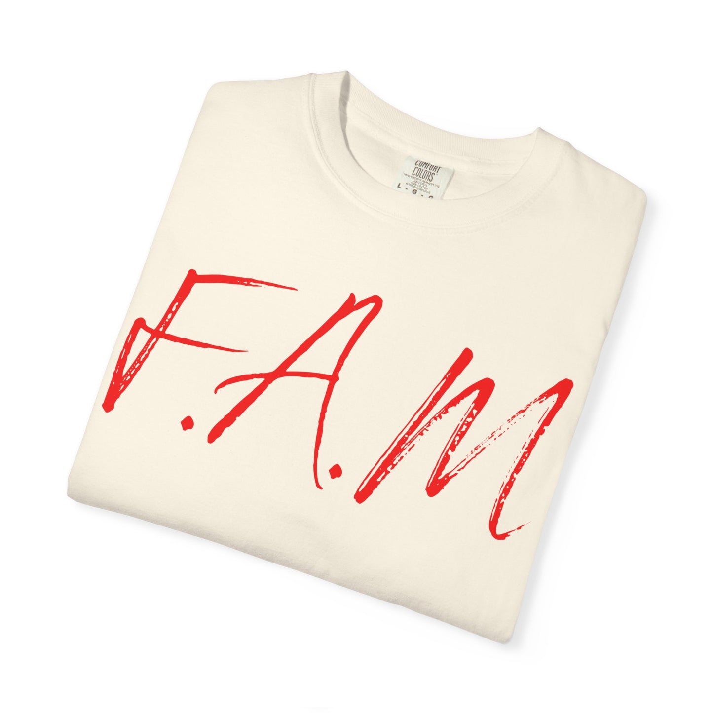 Fam Christian Red Letters & Image