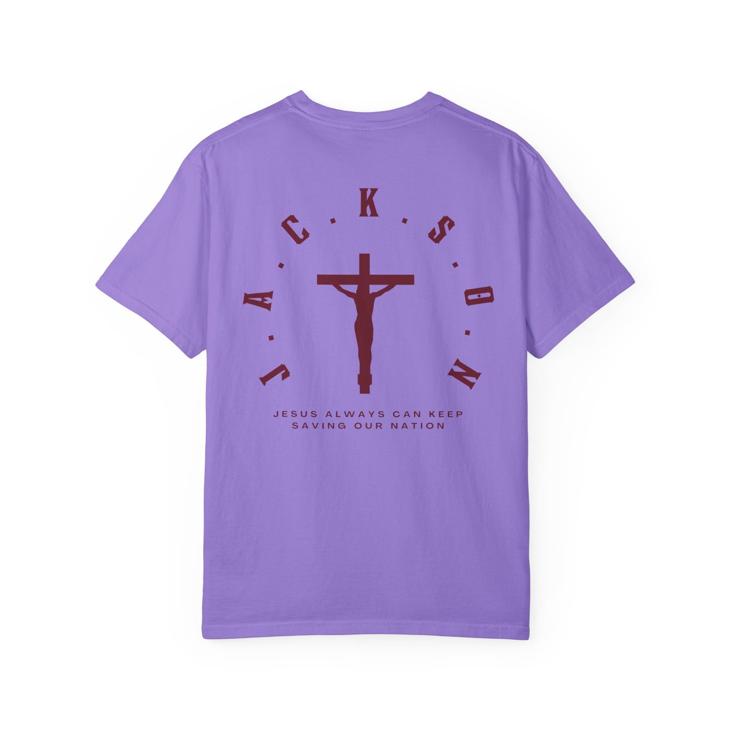 Jackson Believing Christian Marron Letters & Cross