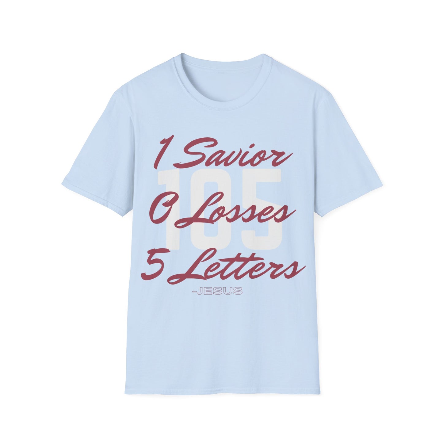 Adult 105 Christian Marron and White Letters