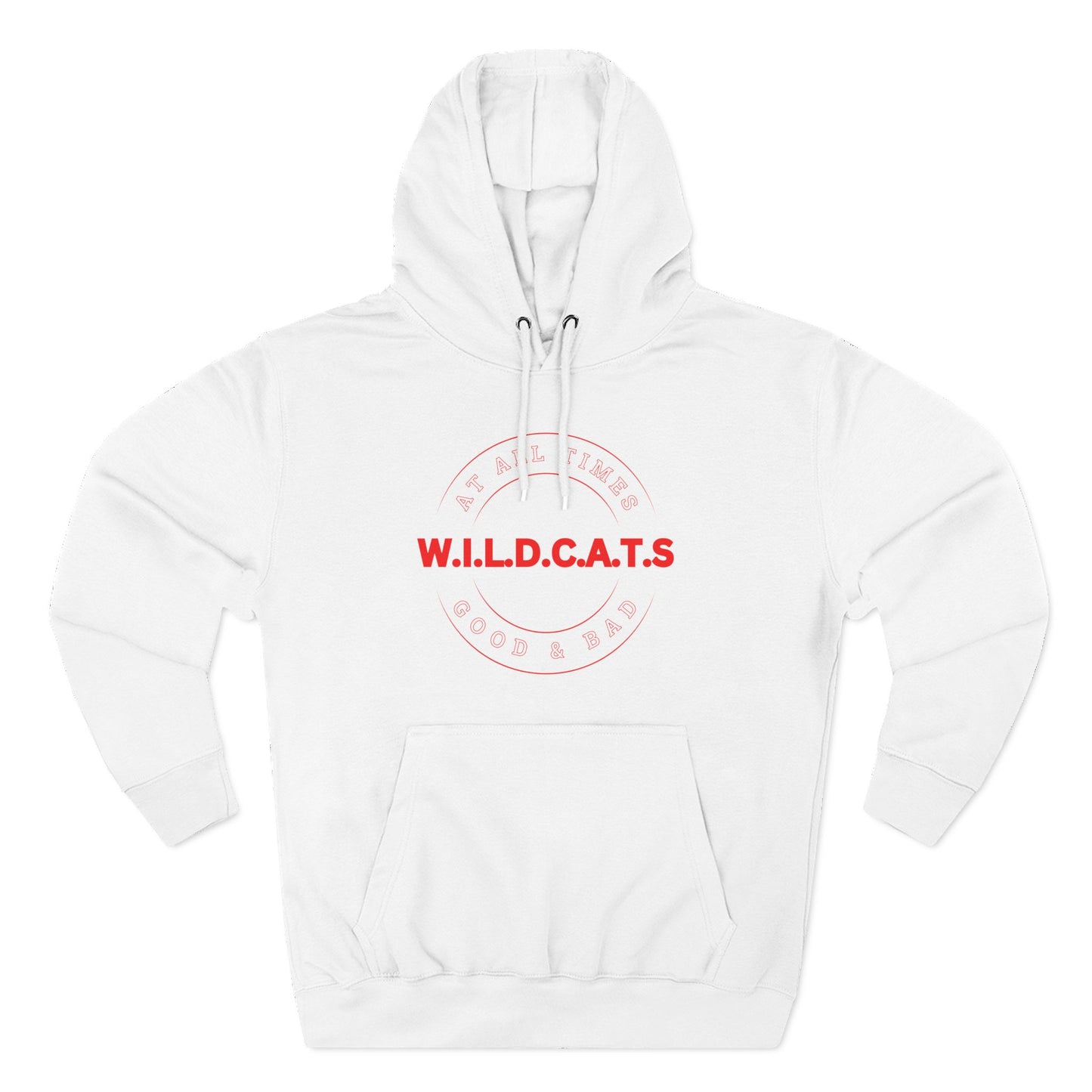Wildcats Christian Red Letters & Picture Hoodie