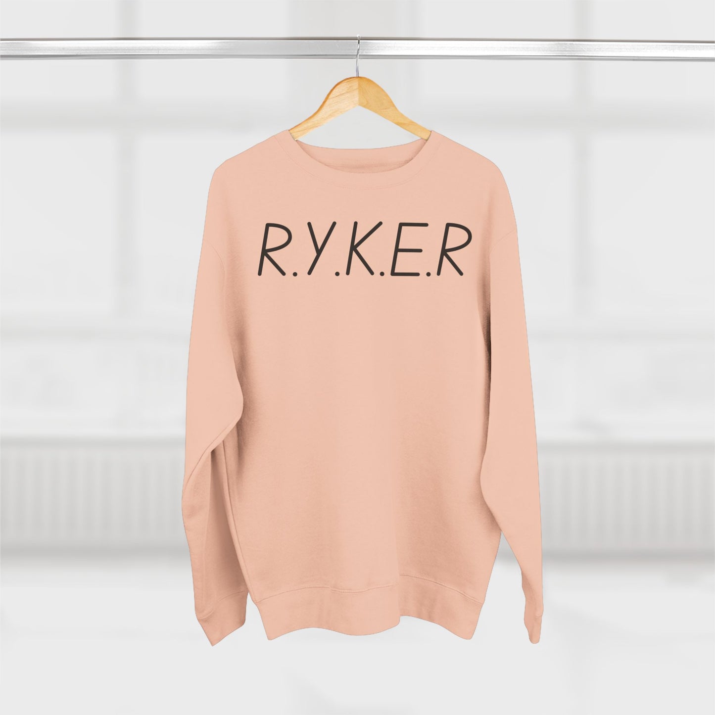 RYKER Christian Black Letters Crewneck