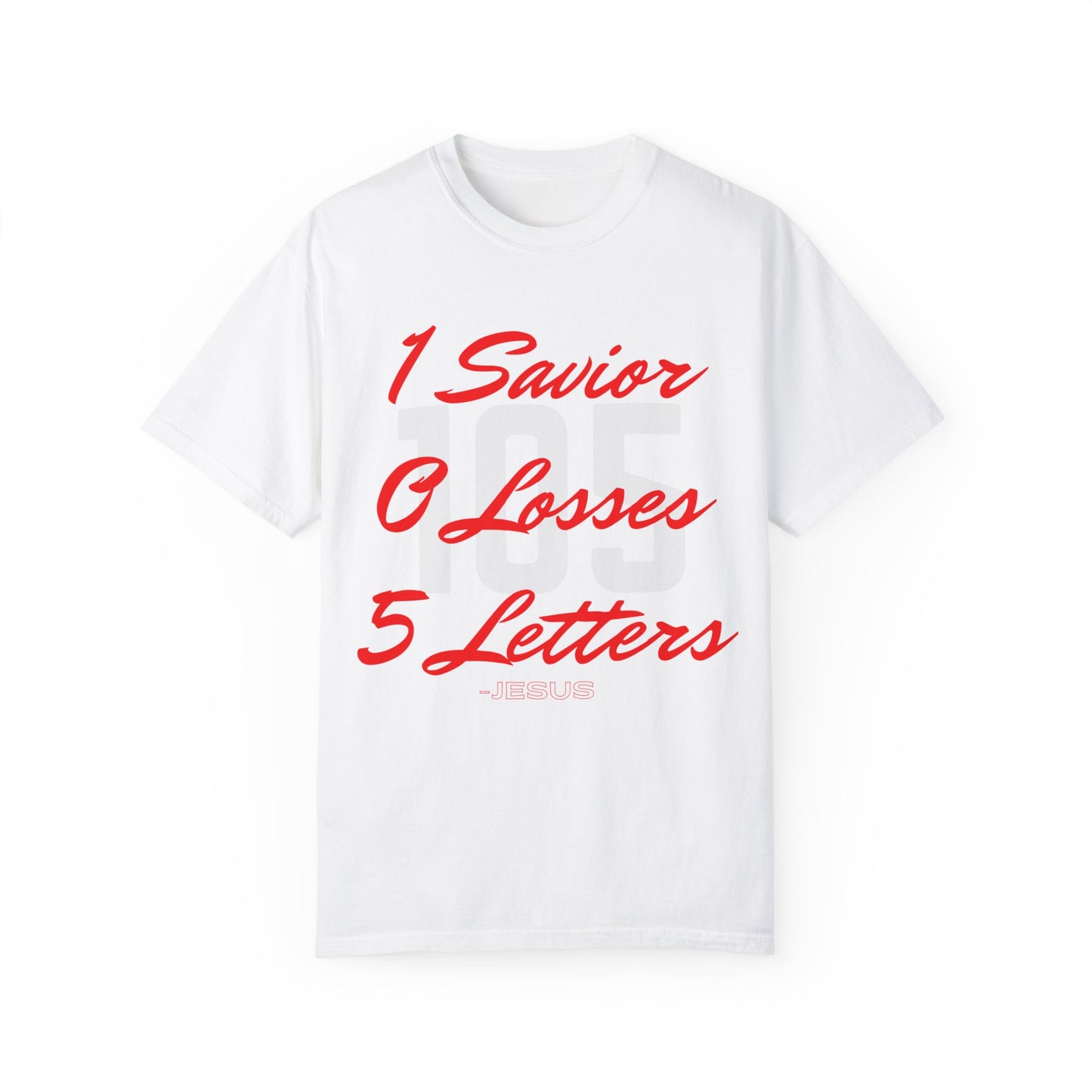 Copy of Adult 105 Christian Red and White Letters