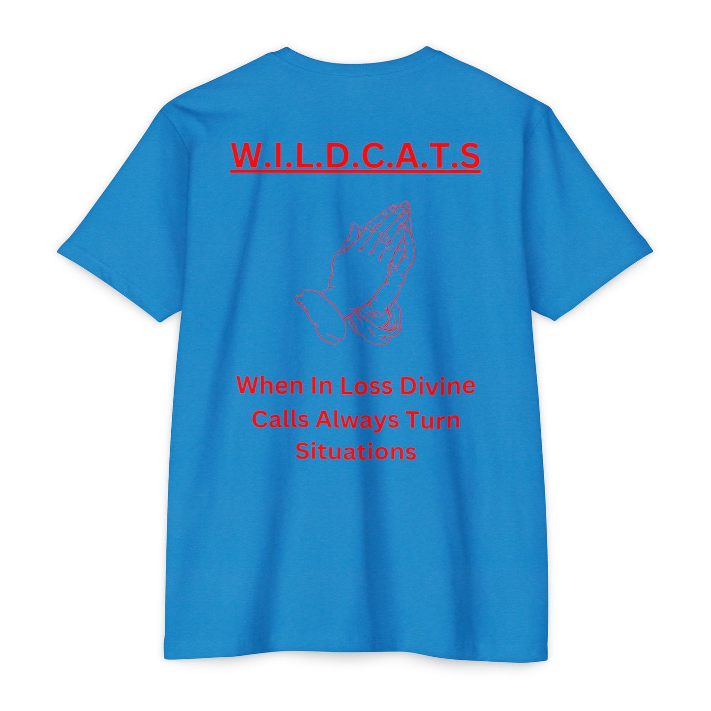 Wildcats Christian Red Letters & Picture