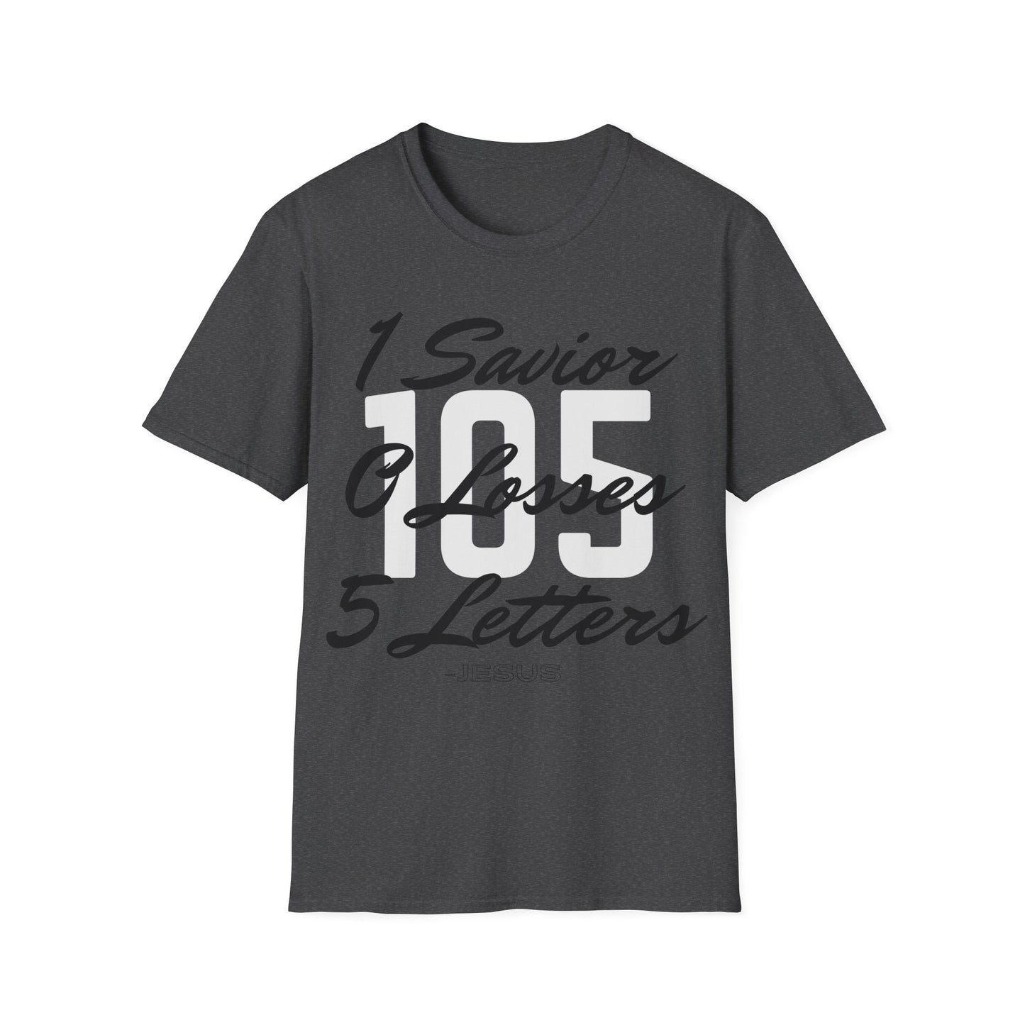Adult 105 Christian Black and White Letters