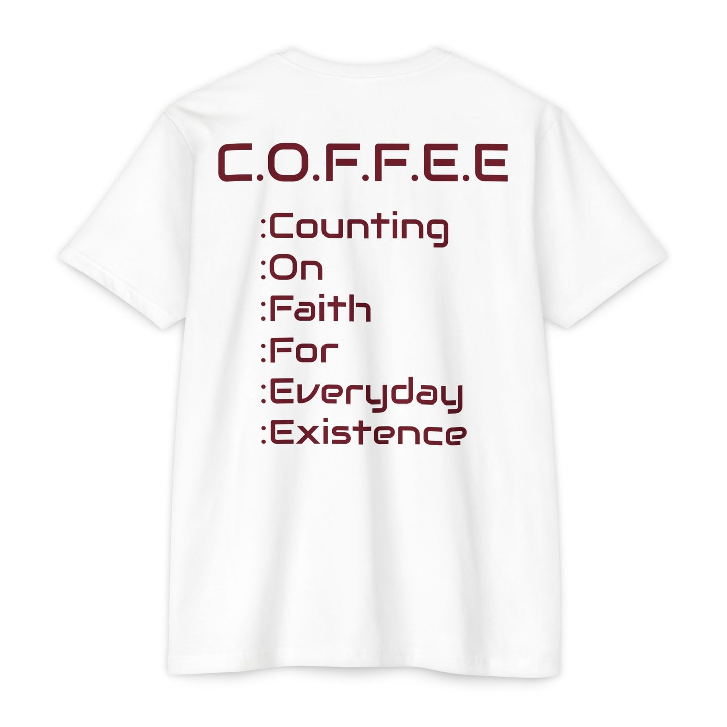 Adult Coffee Christian Marron Words Only Blended