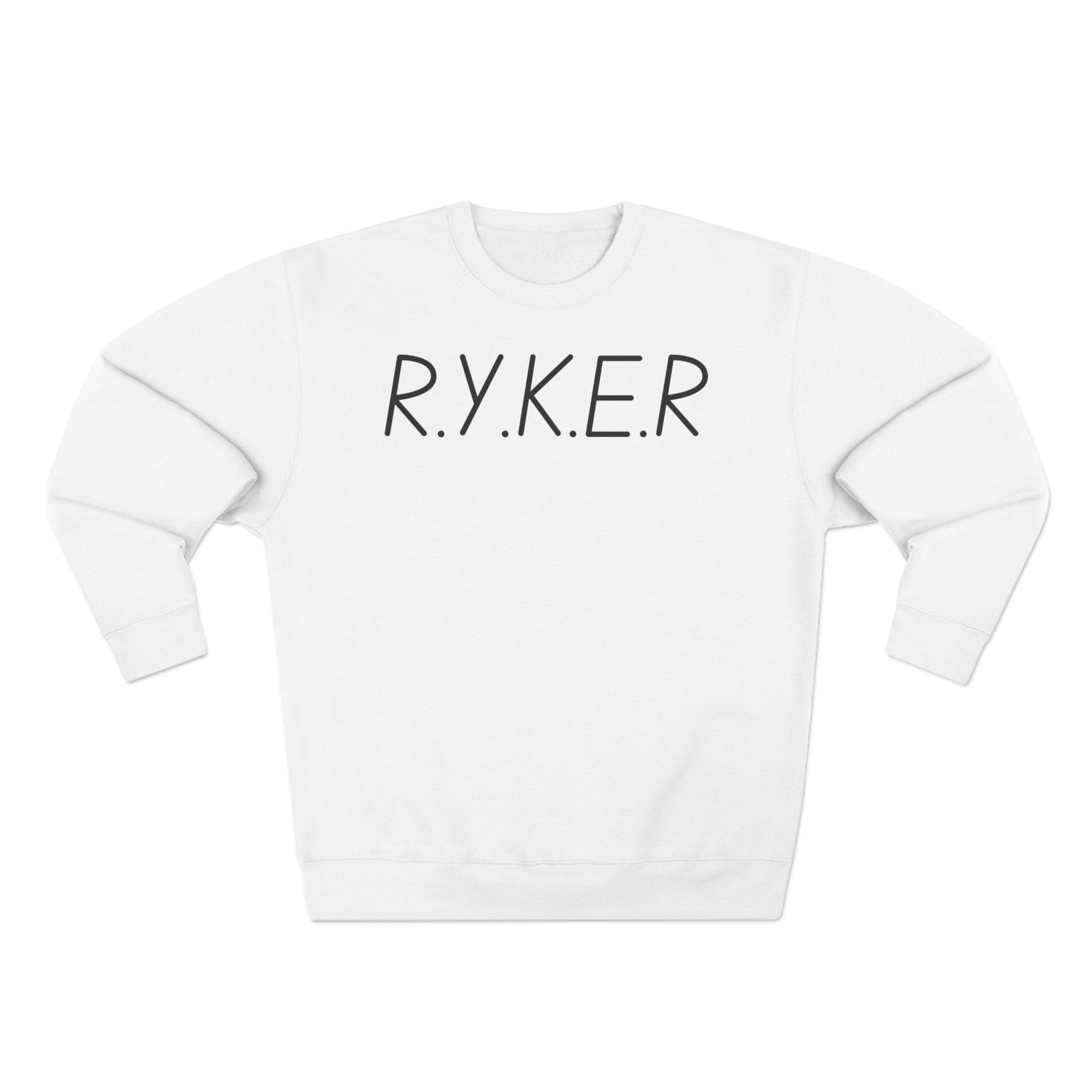 RYKER Christian Black Letters Crewneck