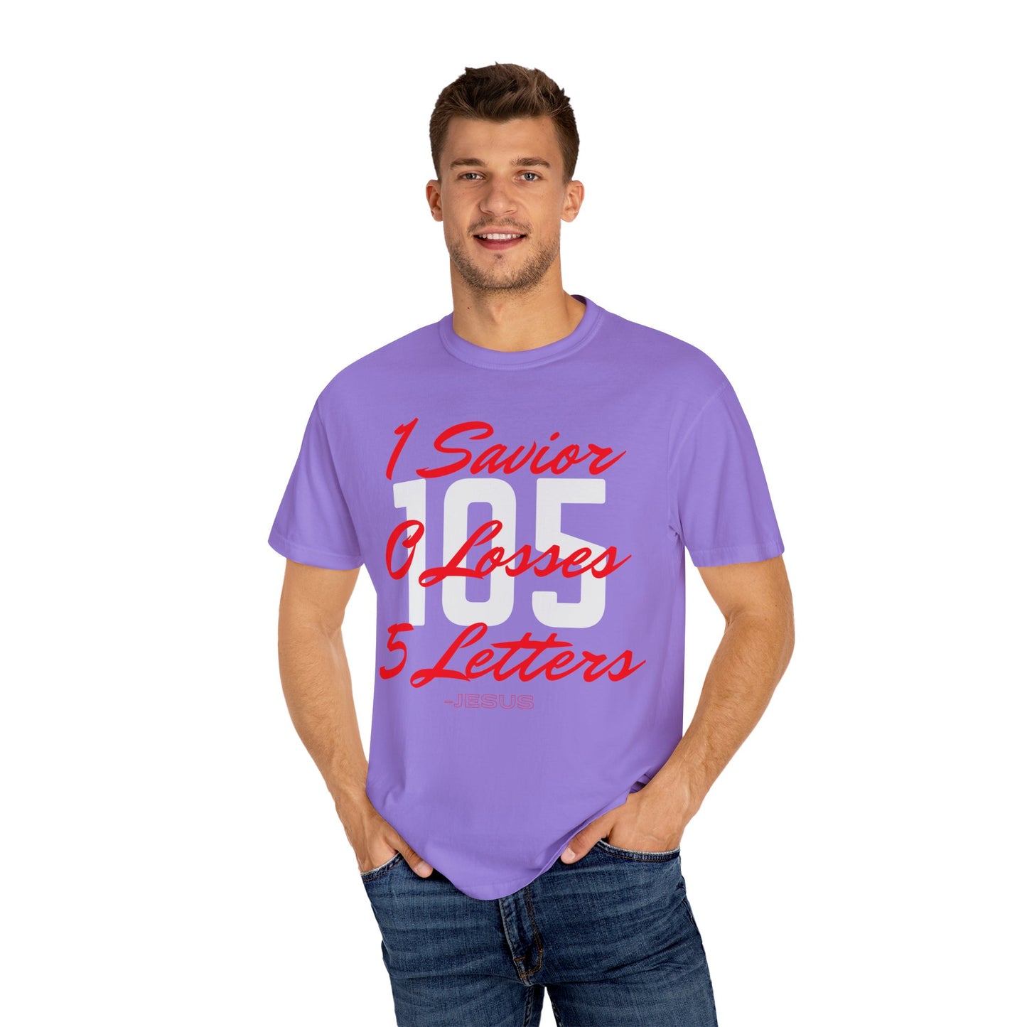Adult 105 Christian Red and White Letters