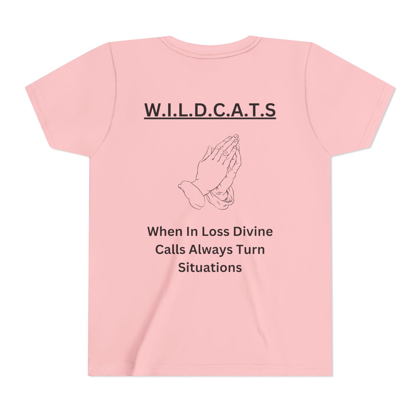 Youth Wildcats Christian Black Letters & Picture