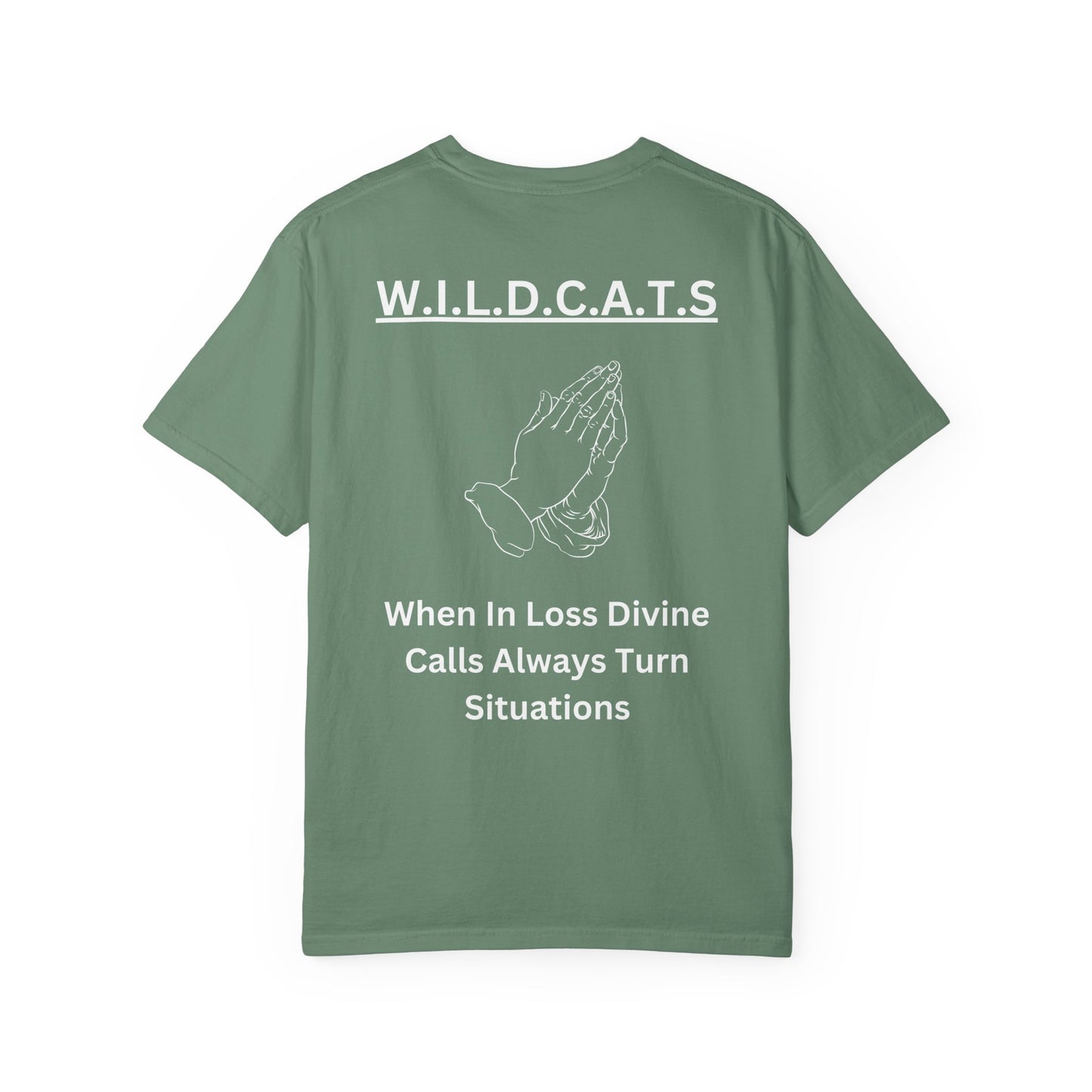 Wildcats Christian White Letters & Image Specialty