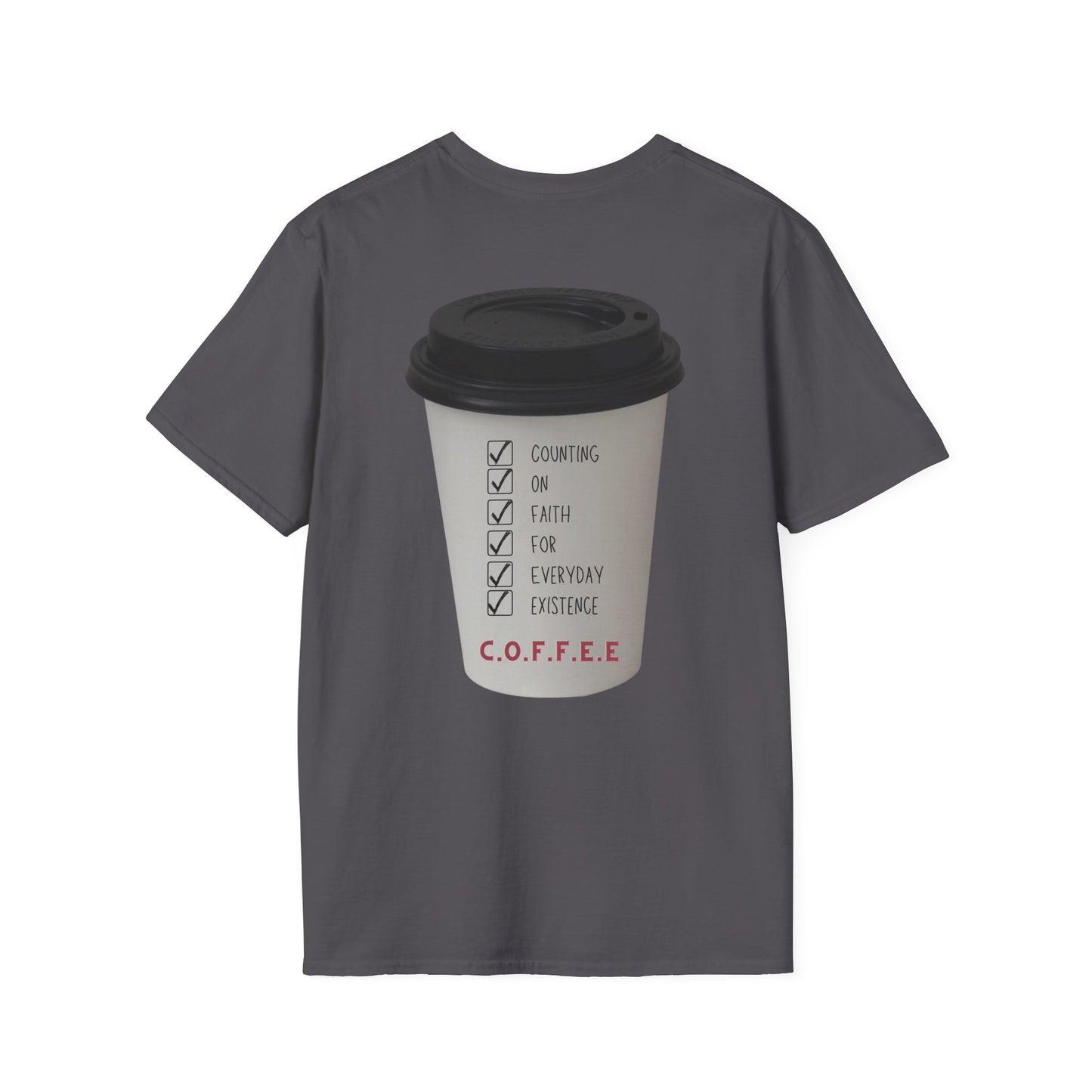 Adult Coffee Christian White Letters & Image