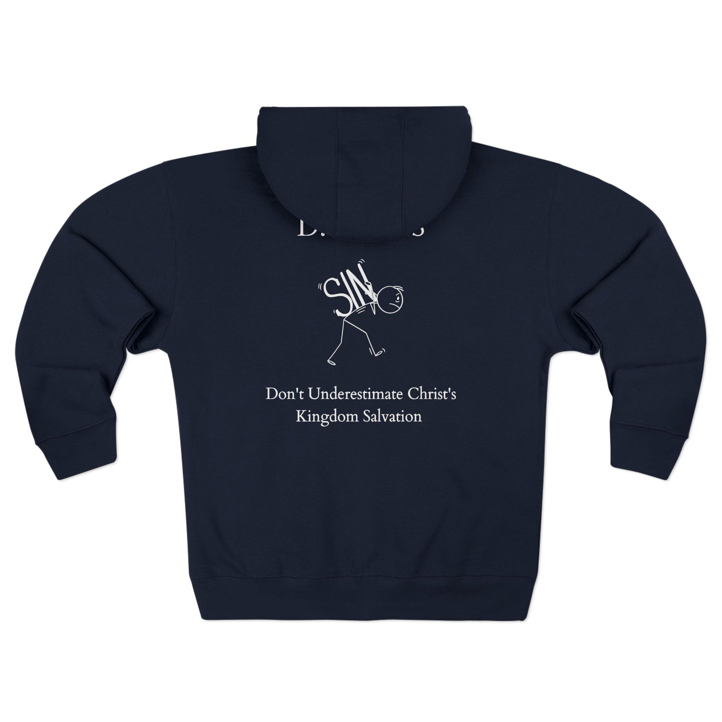 Ducks Christian White Words Hoodie Zipper