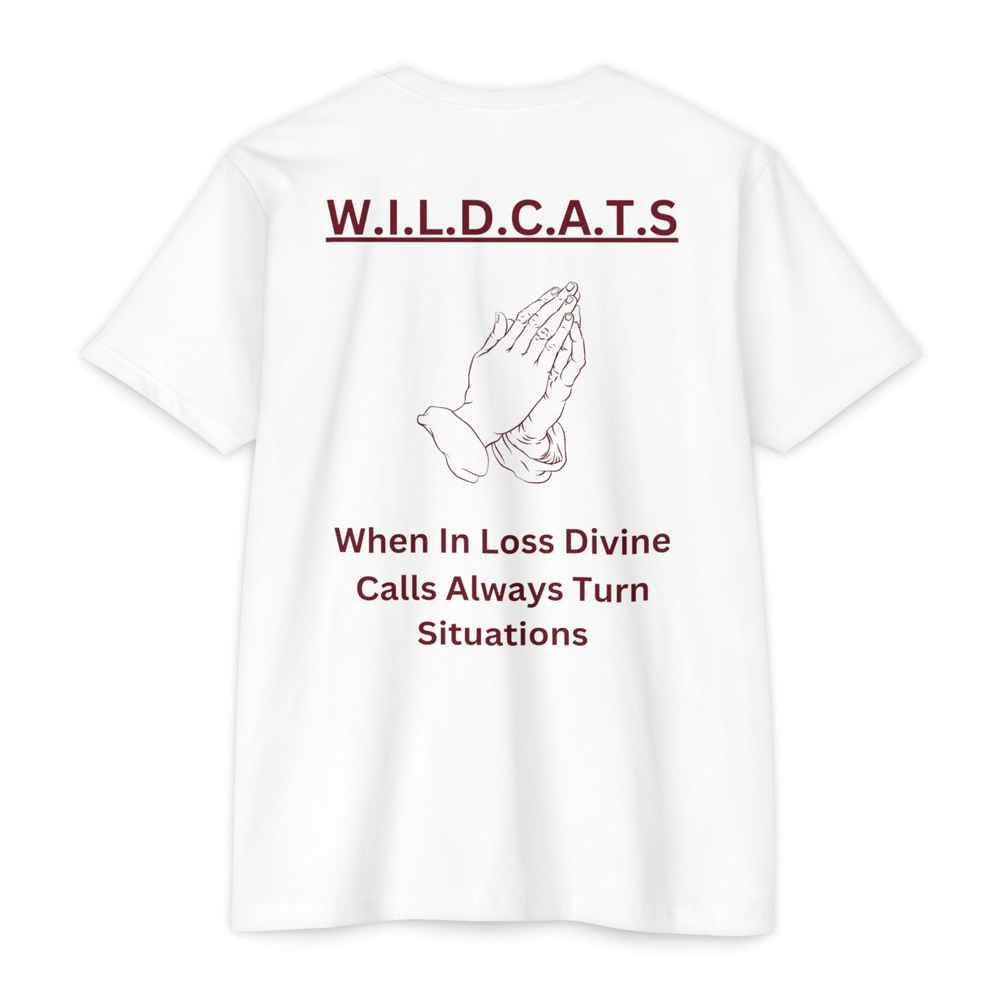 Wildcats Christian Marron Letters & Picture