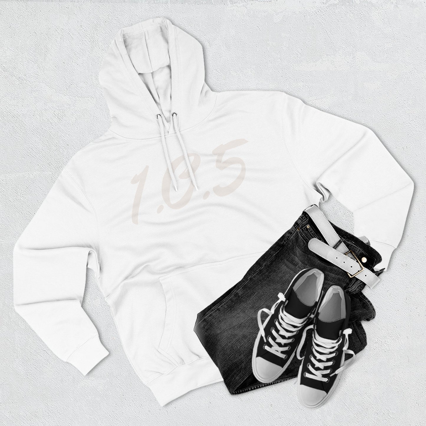 Specialty Adult 105 Christian Blue and White Letters Hoodie