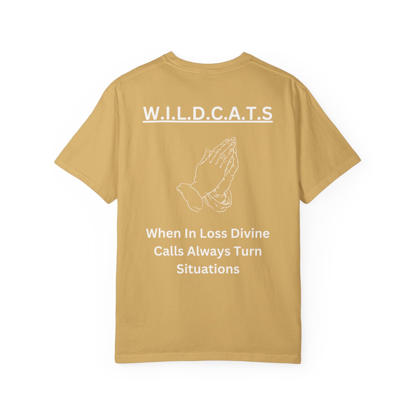Wildcats Christian White Letters & Image Specialty