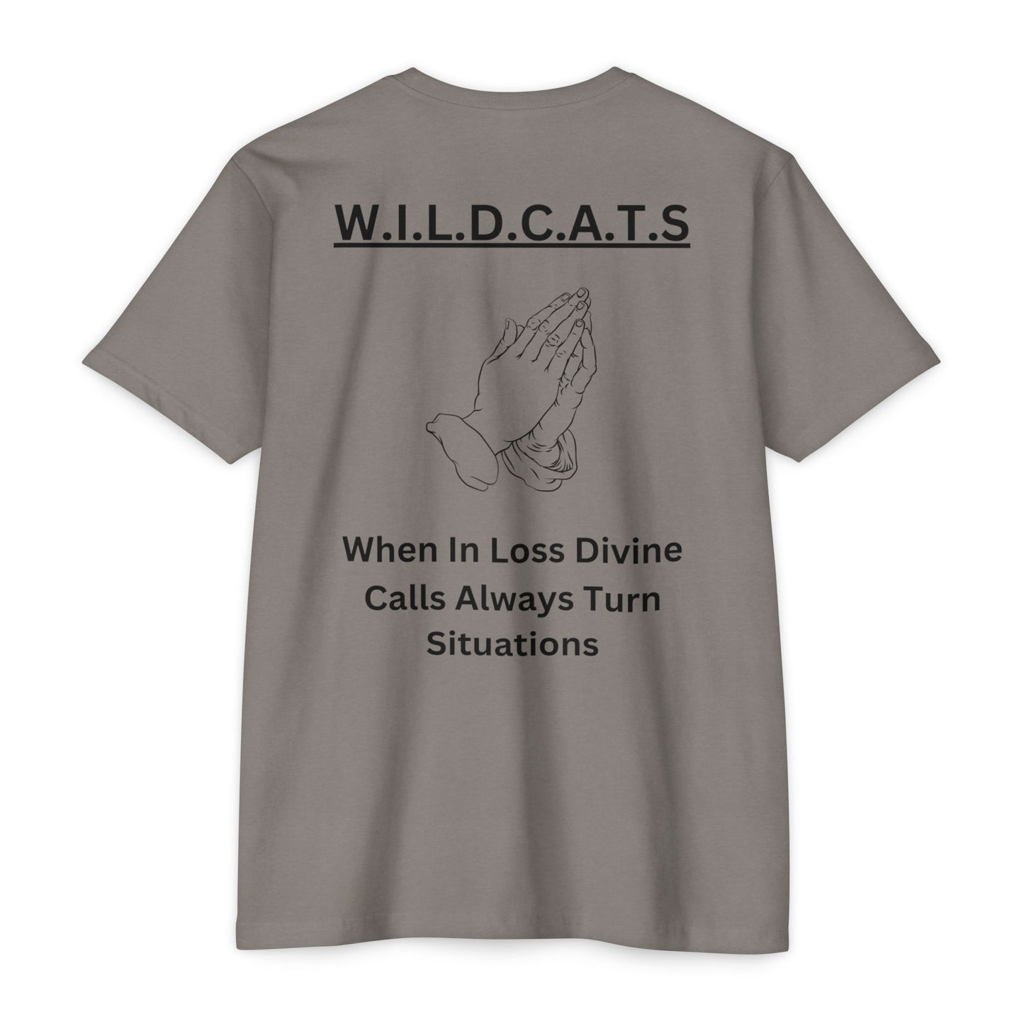 Wildcats Christian Black Letters & Picture
