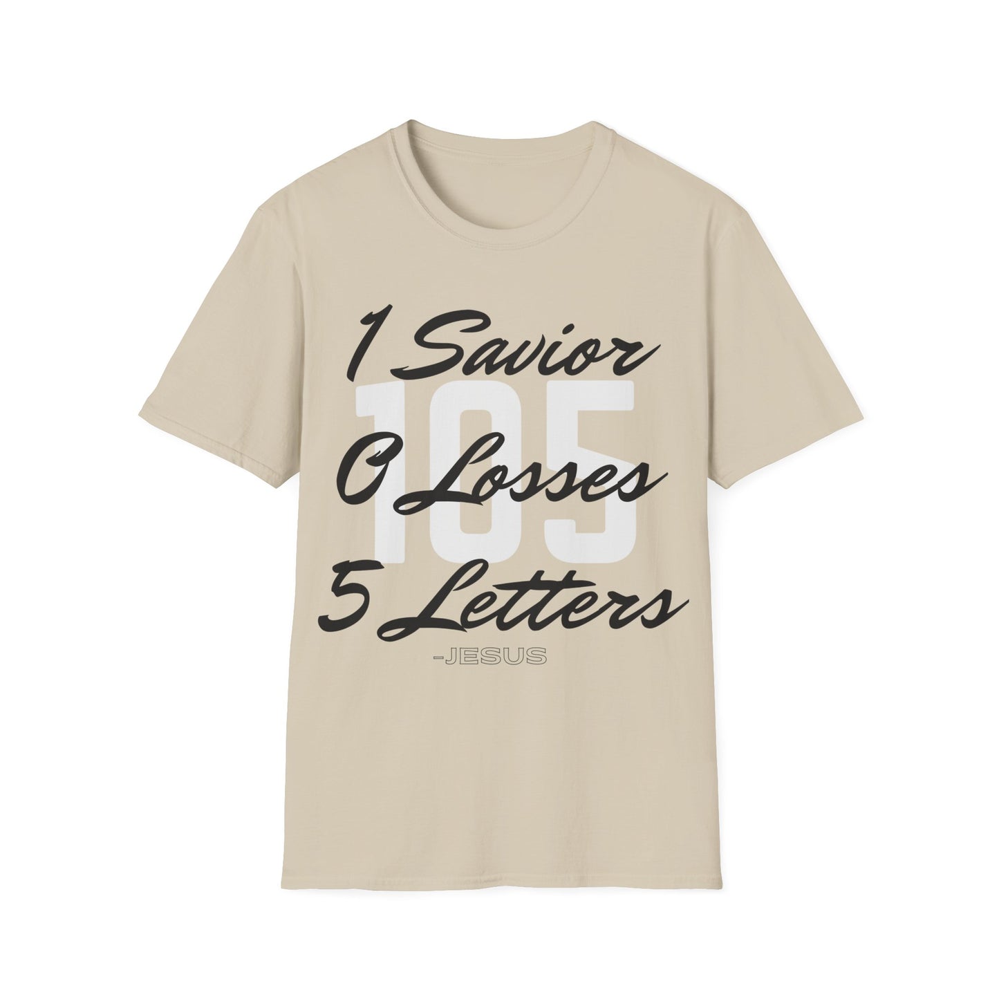 Adult 105 Christian Black and White Letters