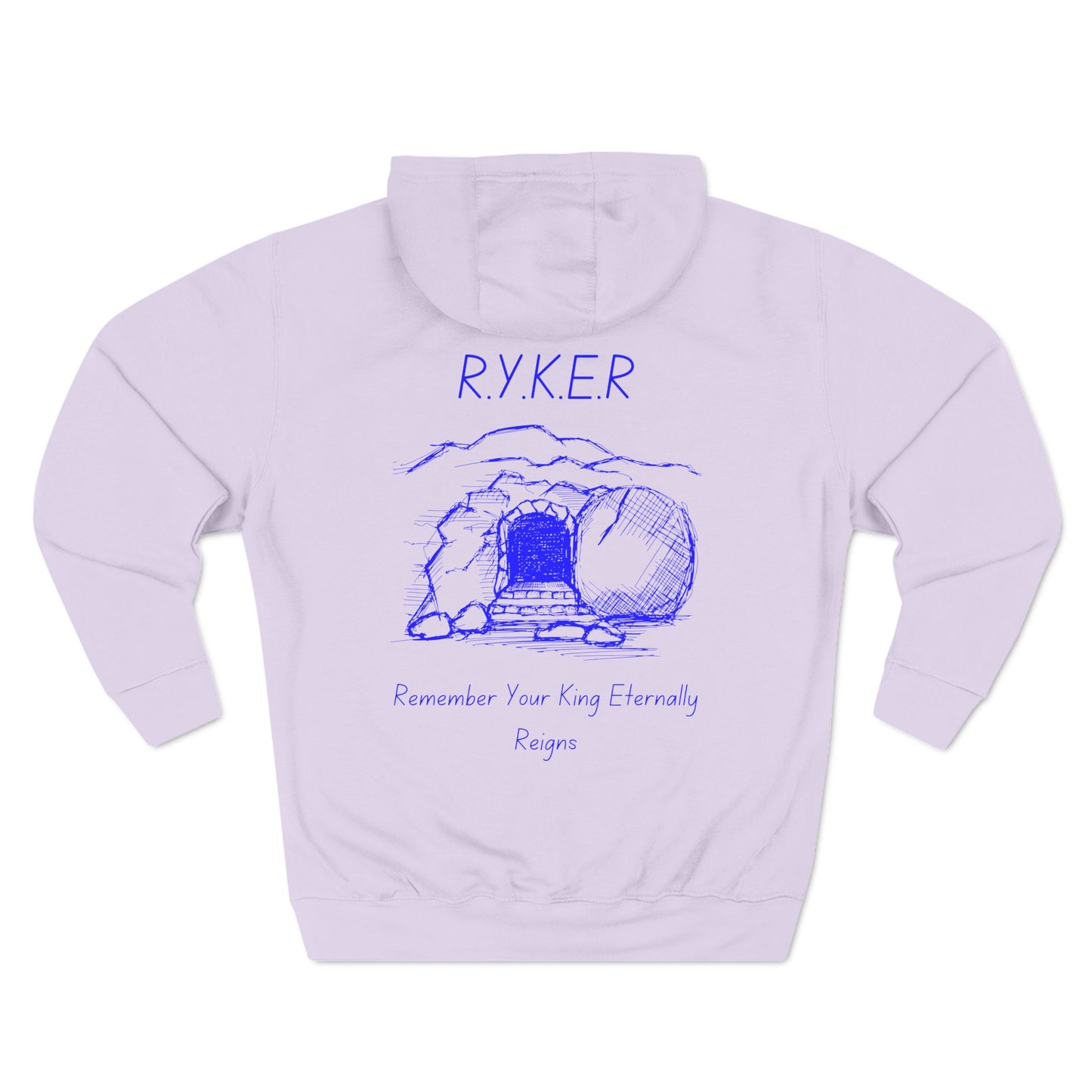 RYKER Christian Blue Letters Hoodie