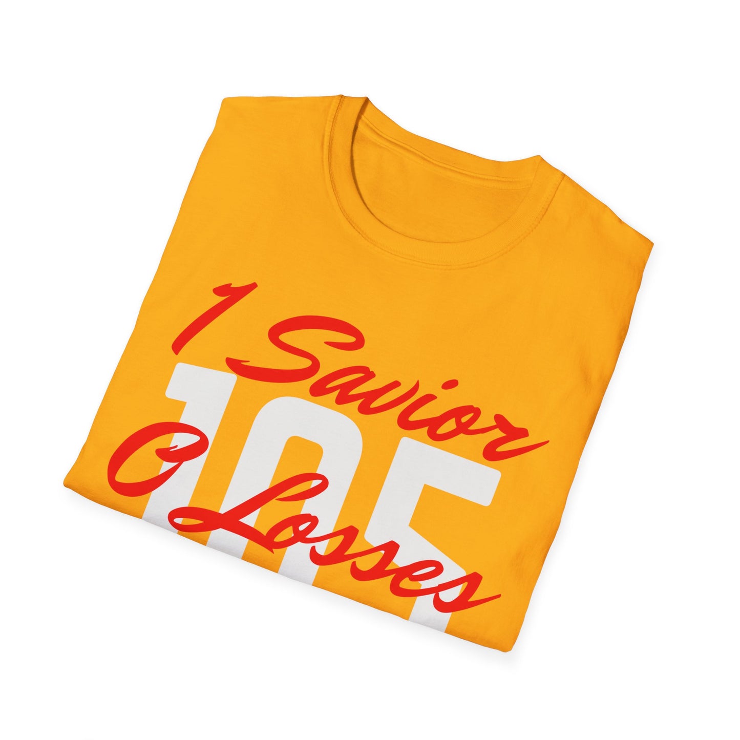 Adult 105 Christian Red and White Letters