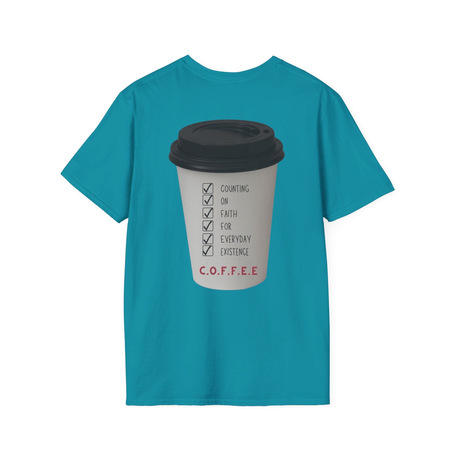 Adult Coffee Christian White Letters & Image