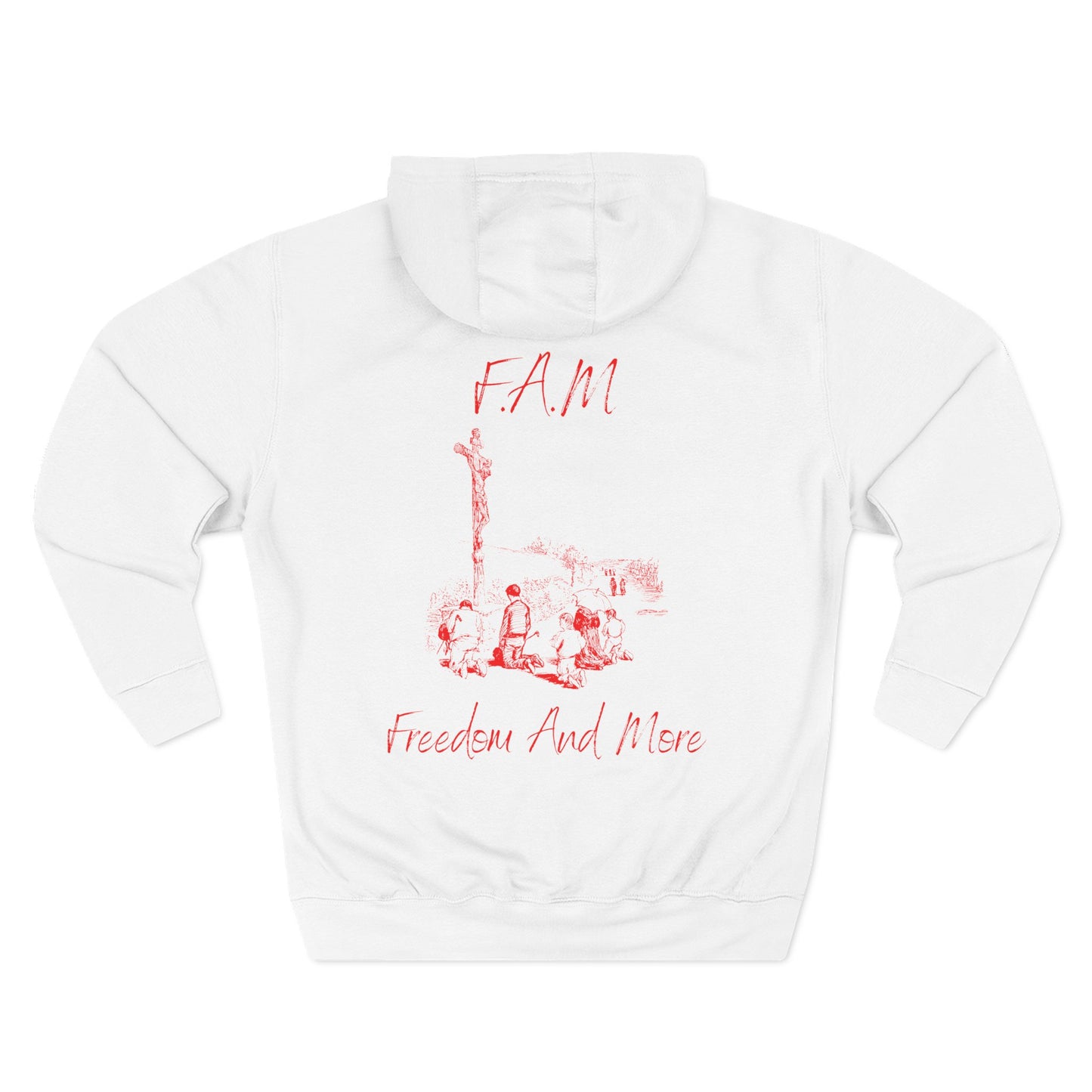 Fam Hoodie Red Words