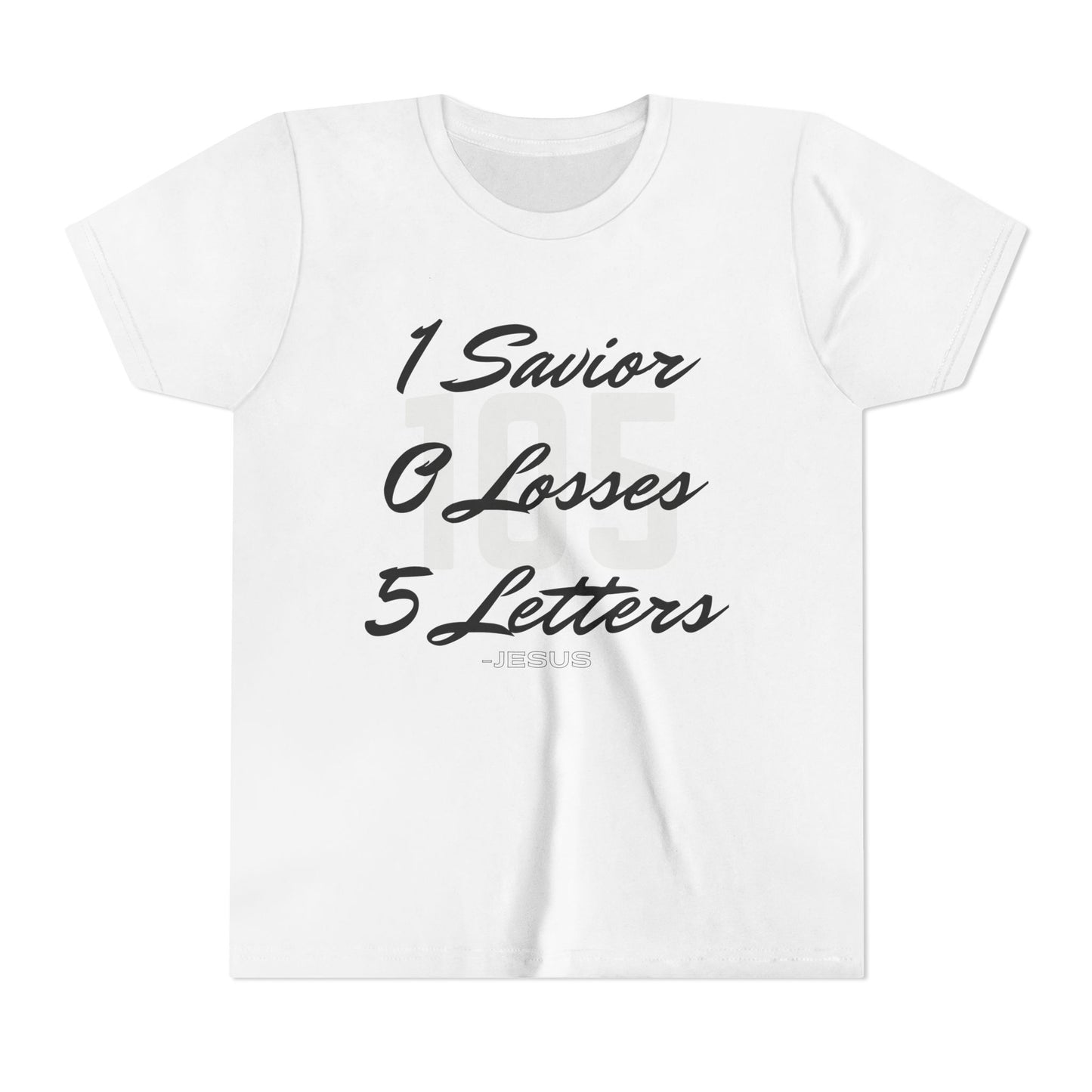 Youth 105 Christian Black and White Letters