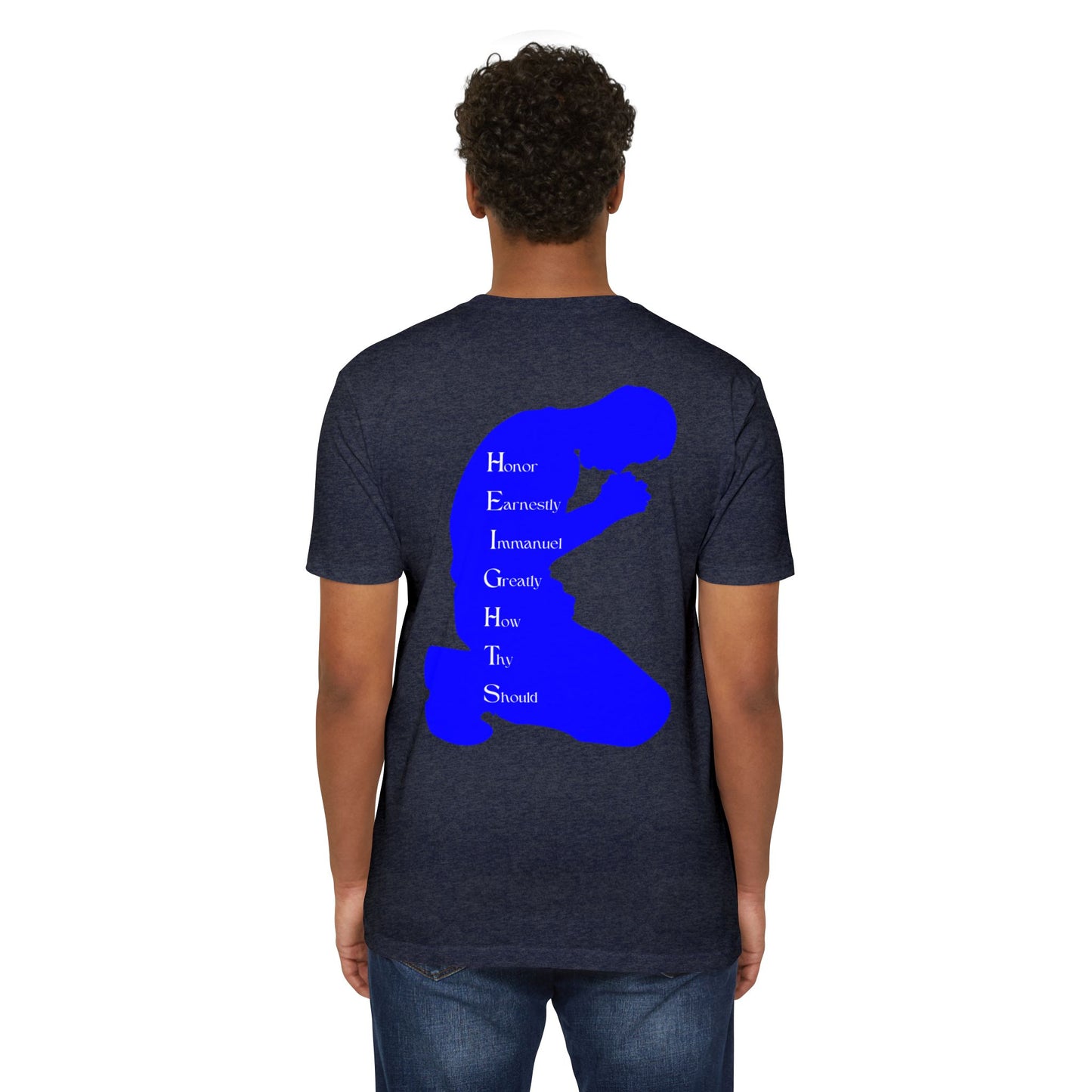 Heights Christian Blue Letters & Image Blended
