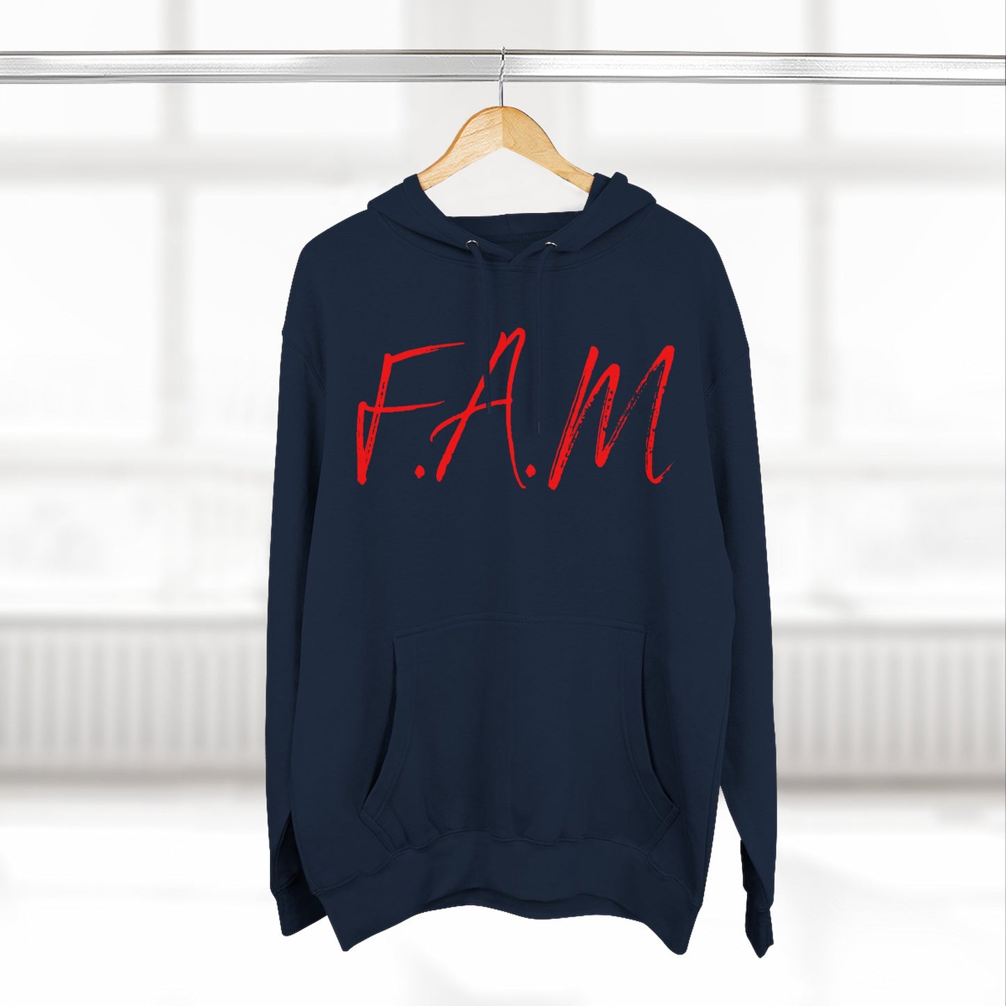 Fam Hoodie Red Words