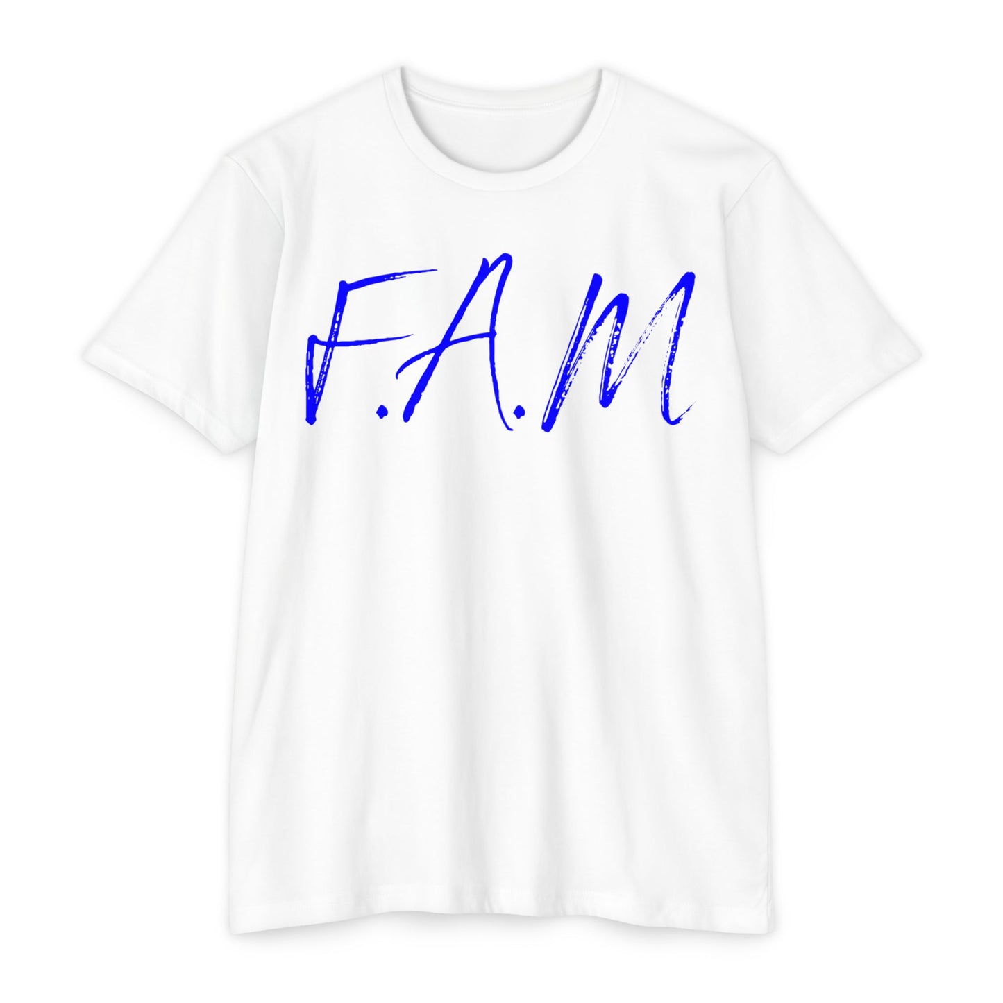 Fam Christian Blue Letters & Image Blended