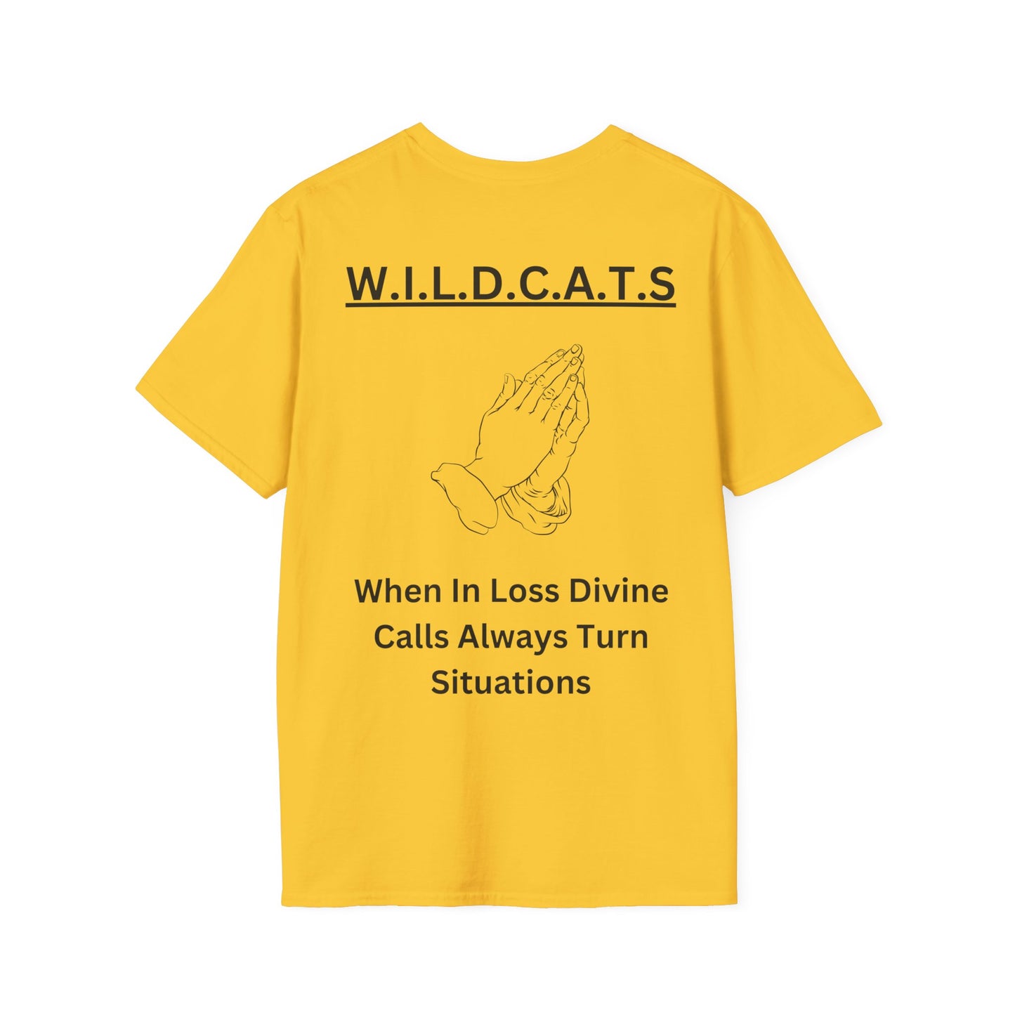 Wildcats Christian Black Letters & Picture