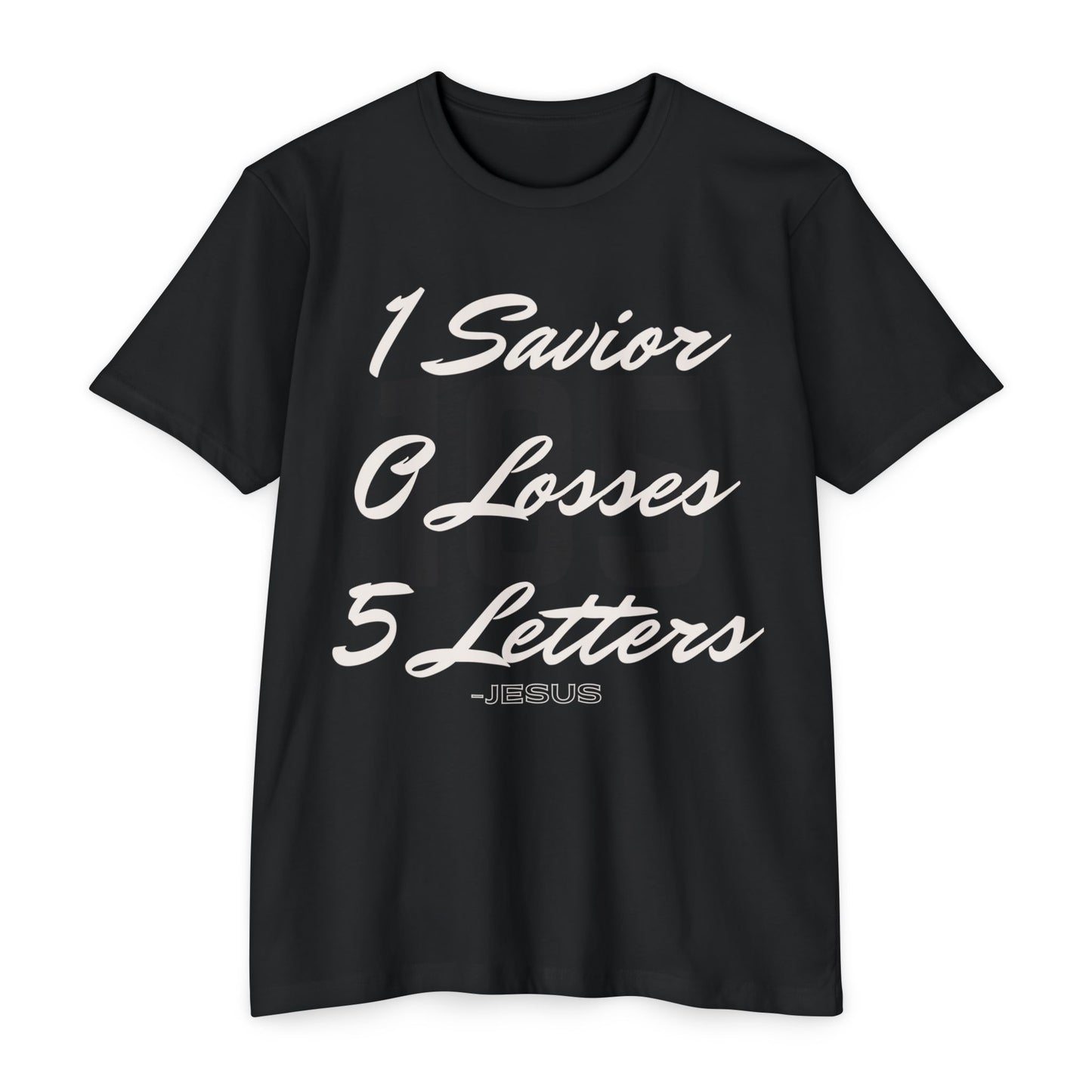 Adult 105 Christian White and Black Letters Blended