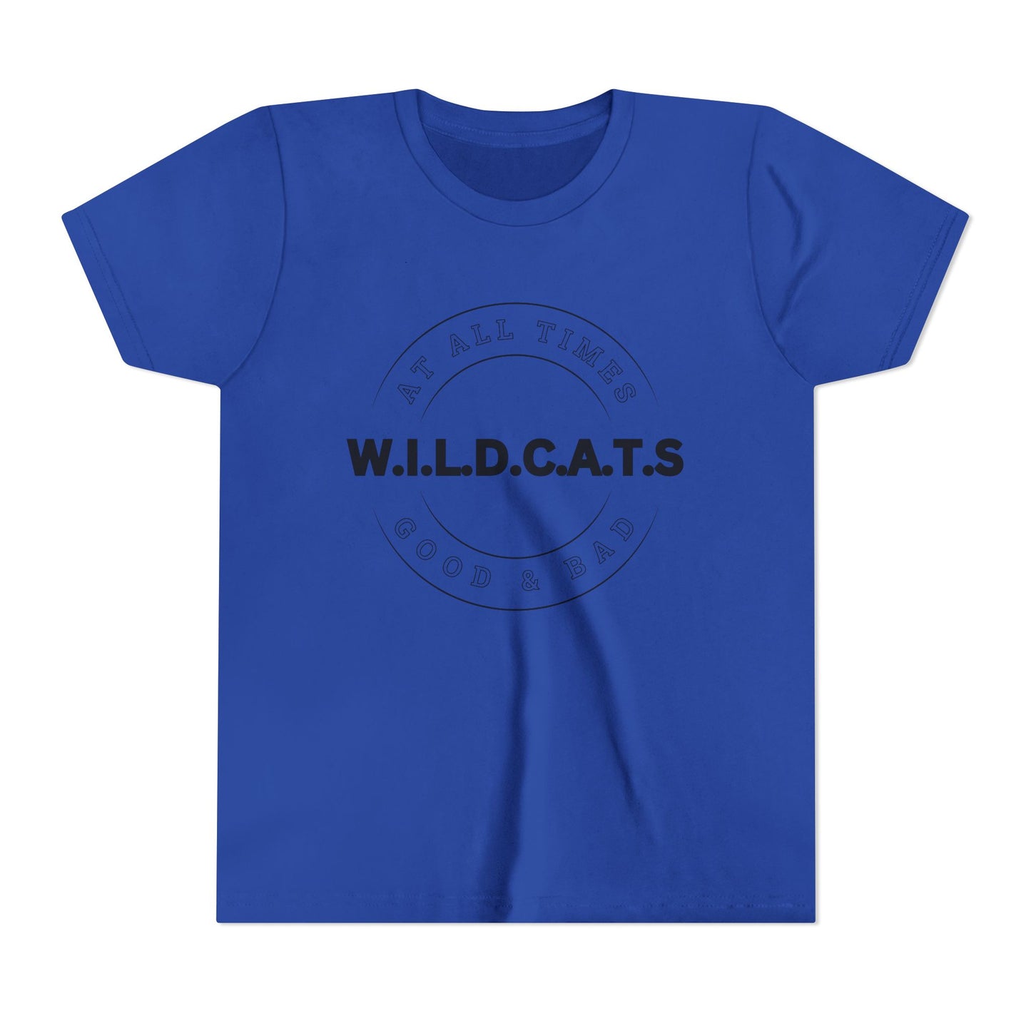 Youth Wildcats Christian Black Letters & Picture