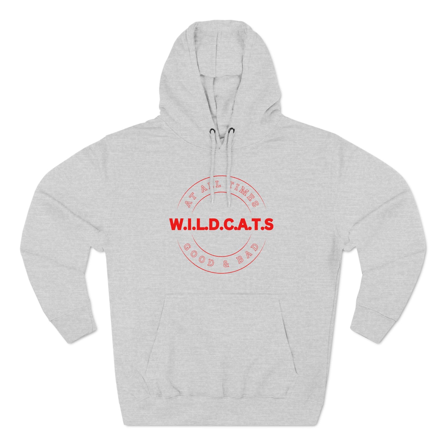 Wildcats Christian Red Letters & Picture Hoodie