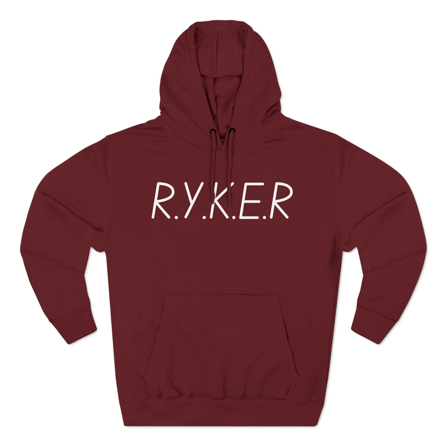RYKER Christian White Letters Hoodie