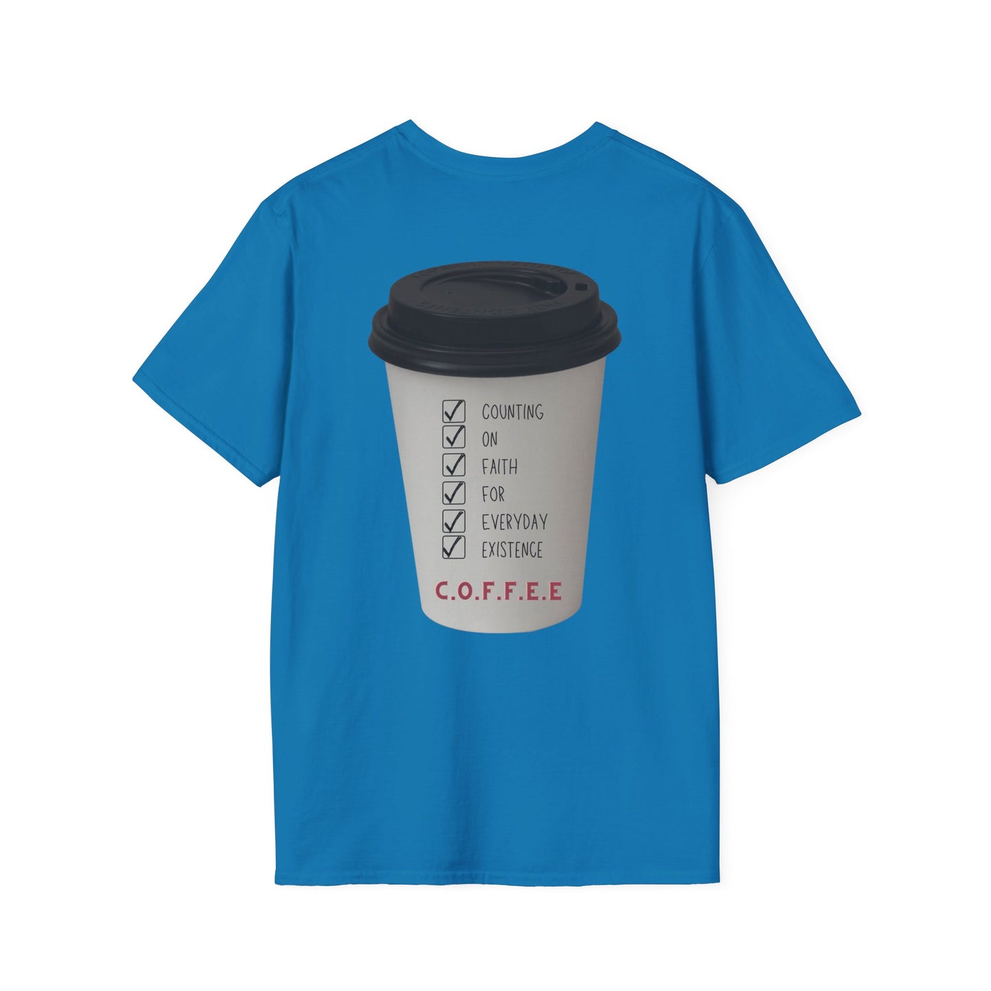 Adult Coffee Christian White Letters & Image
