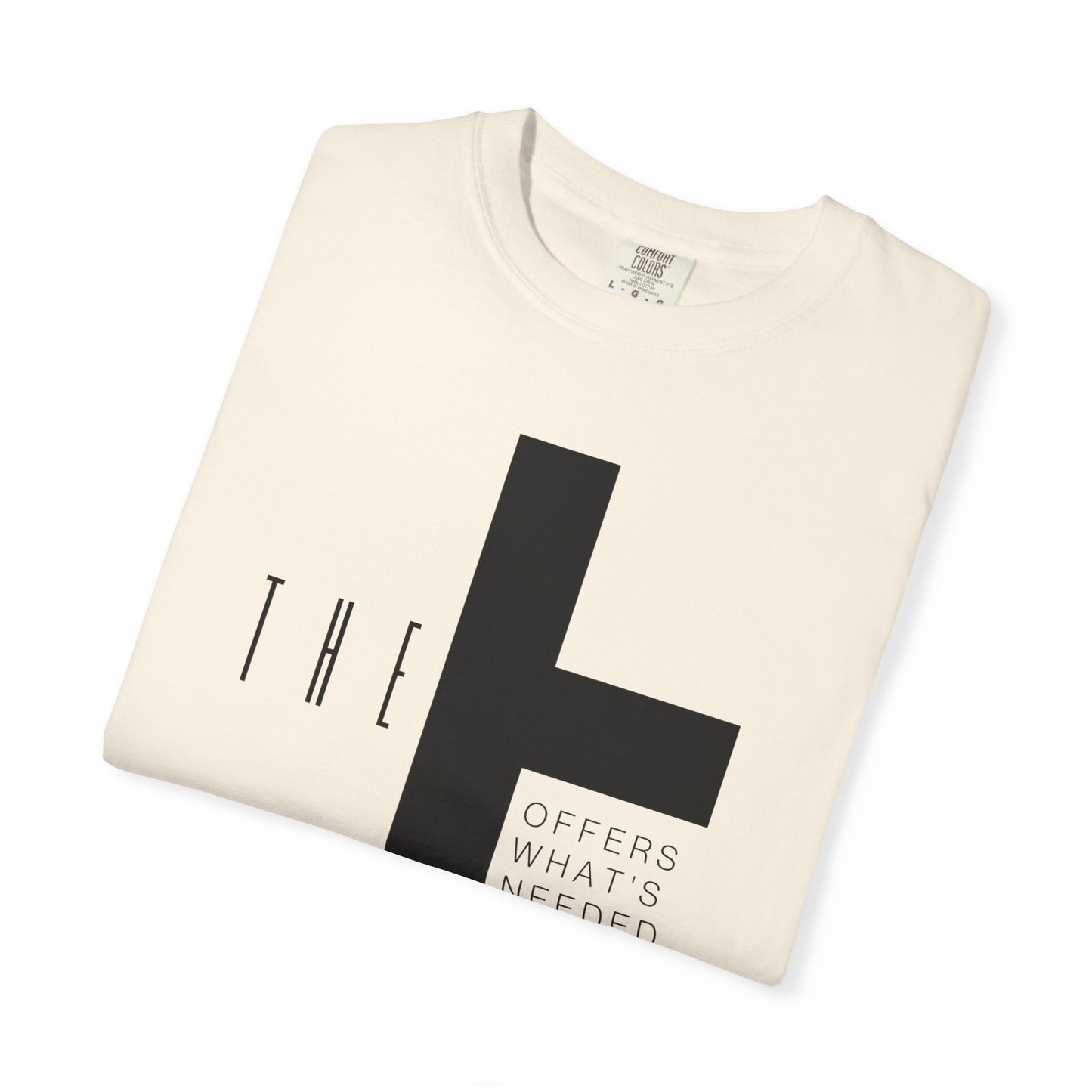 Adult T-Town Christian Black Letters & Cross