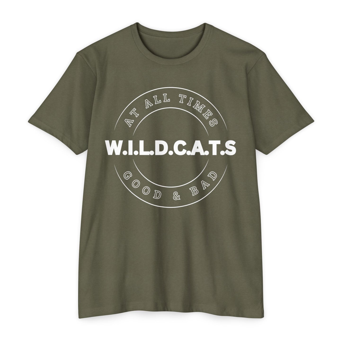 Wildcats Christian White Letters & Picture