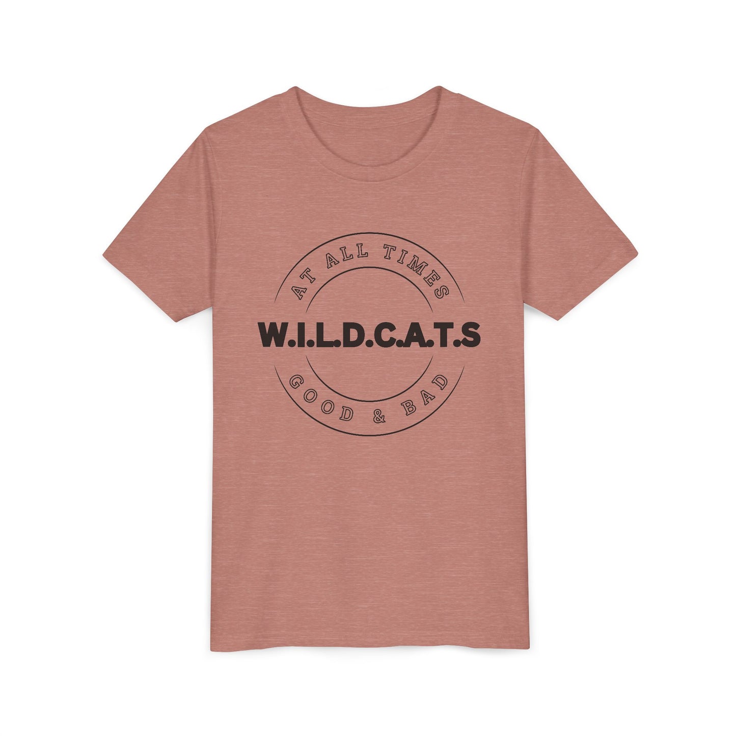 Youth Wildcats Christian Black Letters & Picture