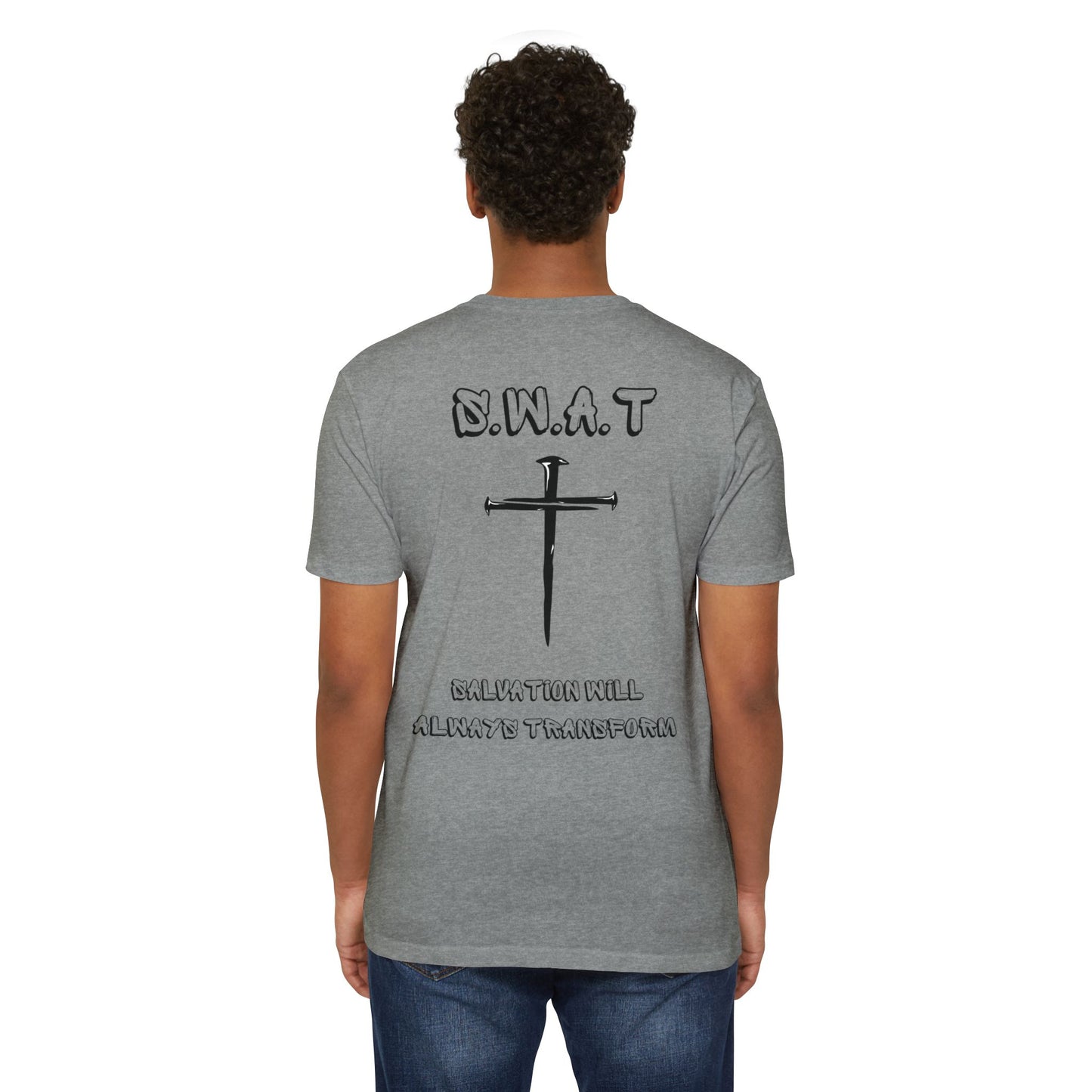 Adult Swat Christian Black Words Premium tee