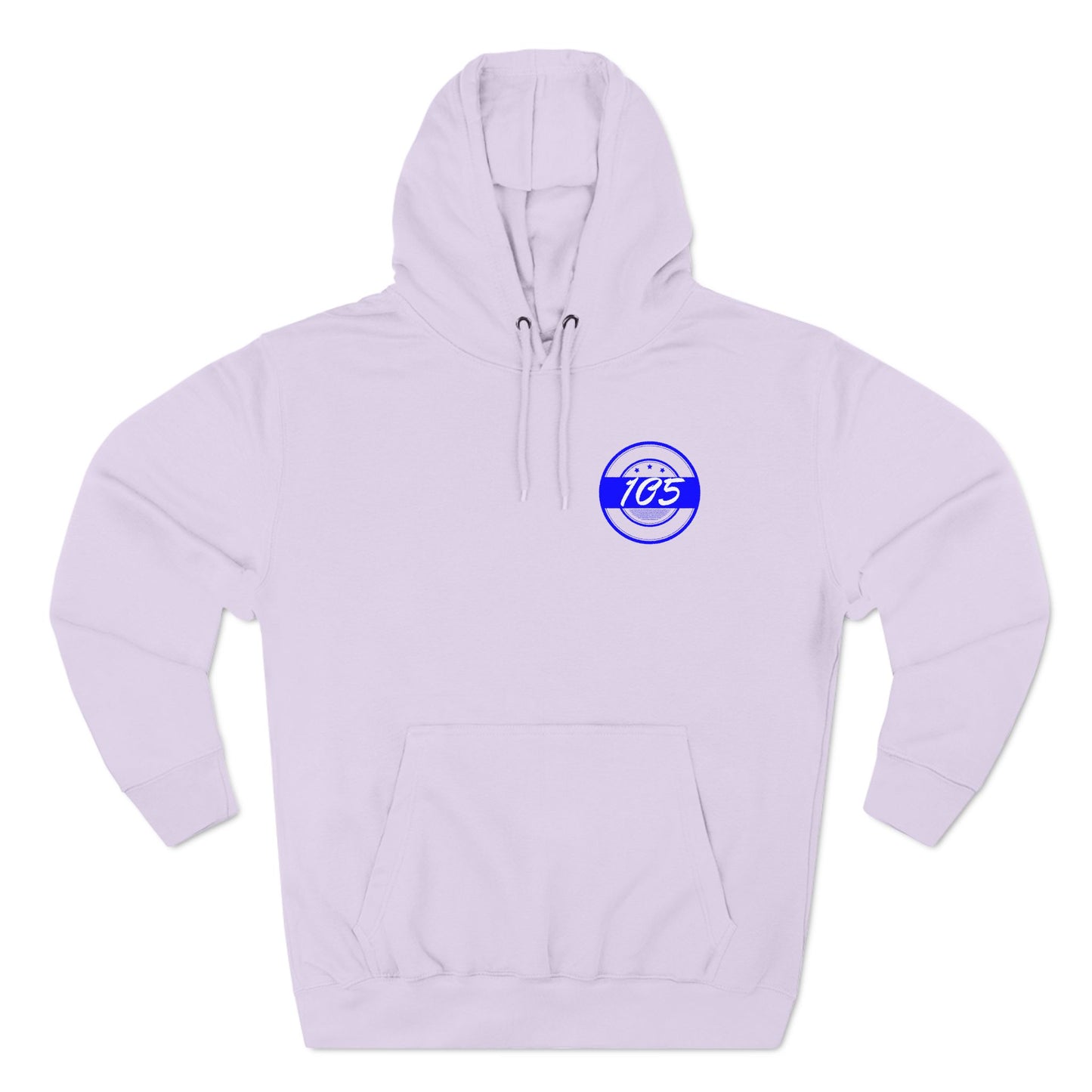 Adult 105 Christian Blue and White Letters Hoodie
