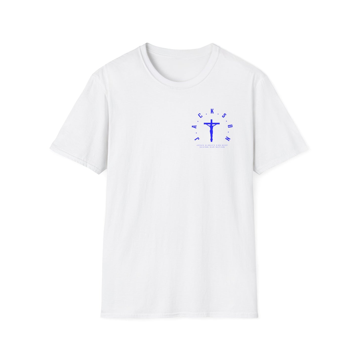 Jackson Believing Christian Blue Letters & Cross
