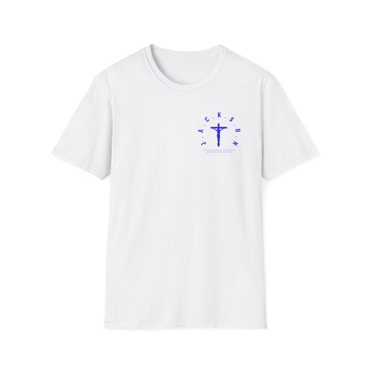 Jackson Believing Christian Blue Letters & Cross