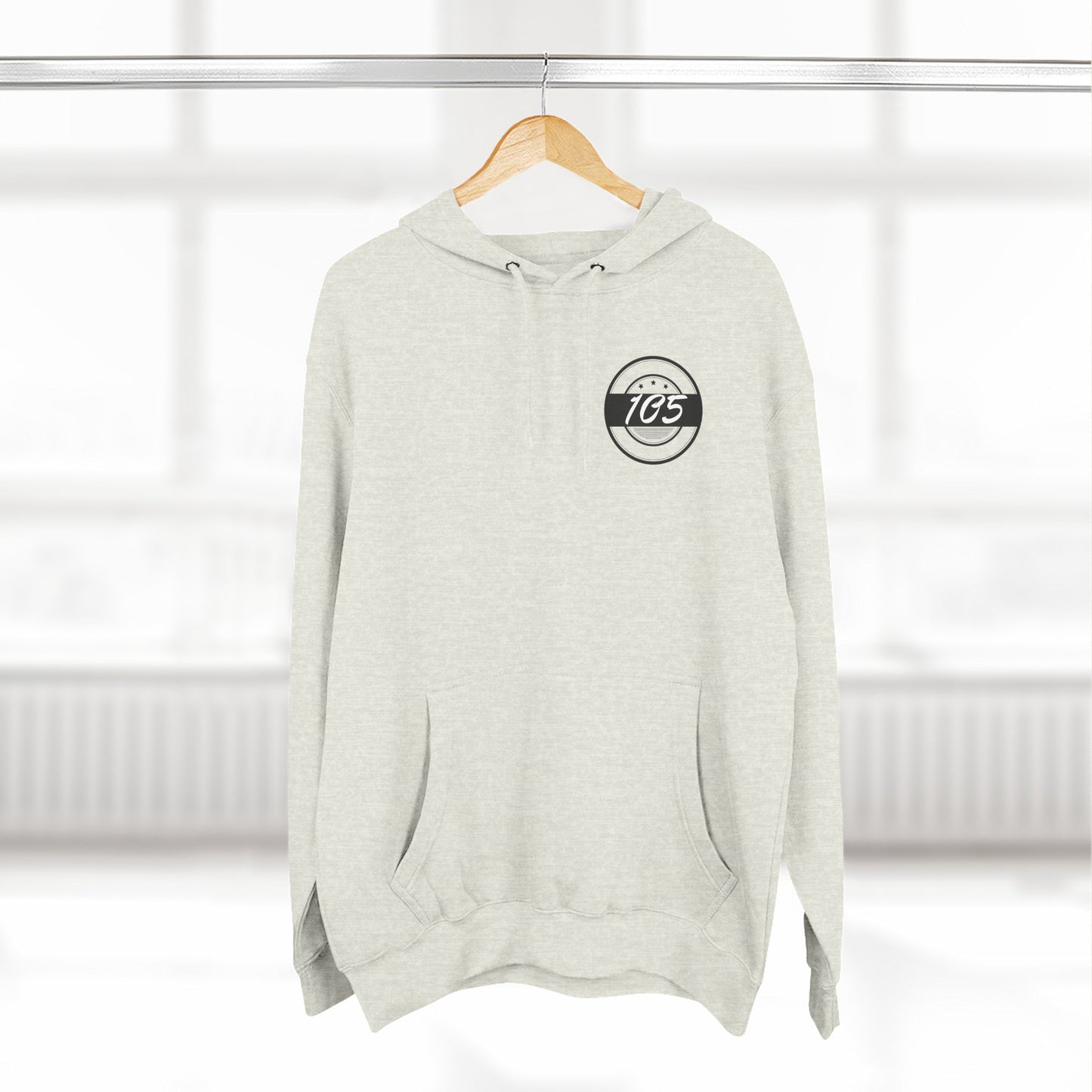 Adult 105 Christian Black and White Letters Hoodie