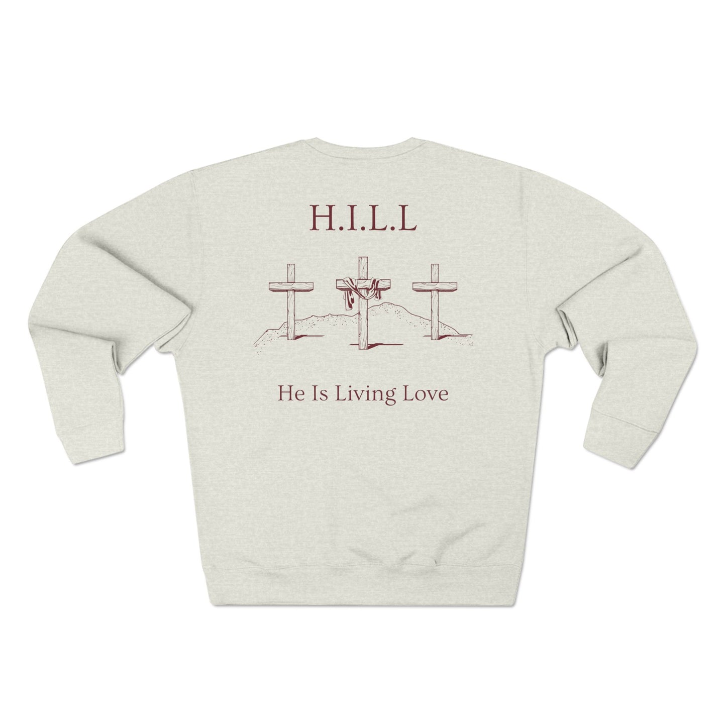 Hill Christian Marron Words Crewneck