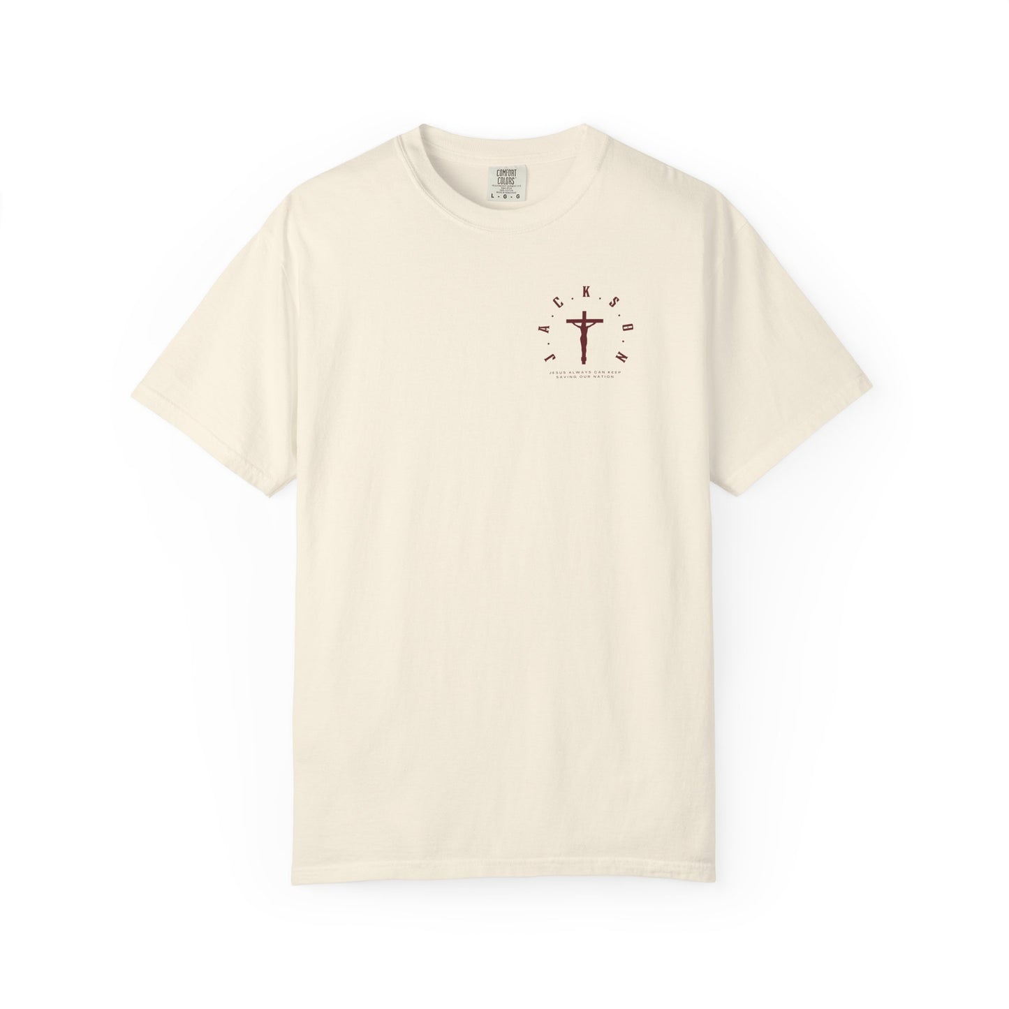 Jackson Believing Christian Marron Letters & Cross