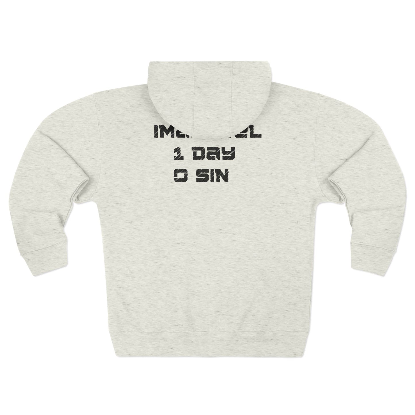 I-10 Christian Black Words Hoodie Zipper