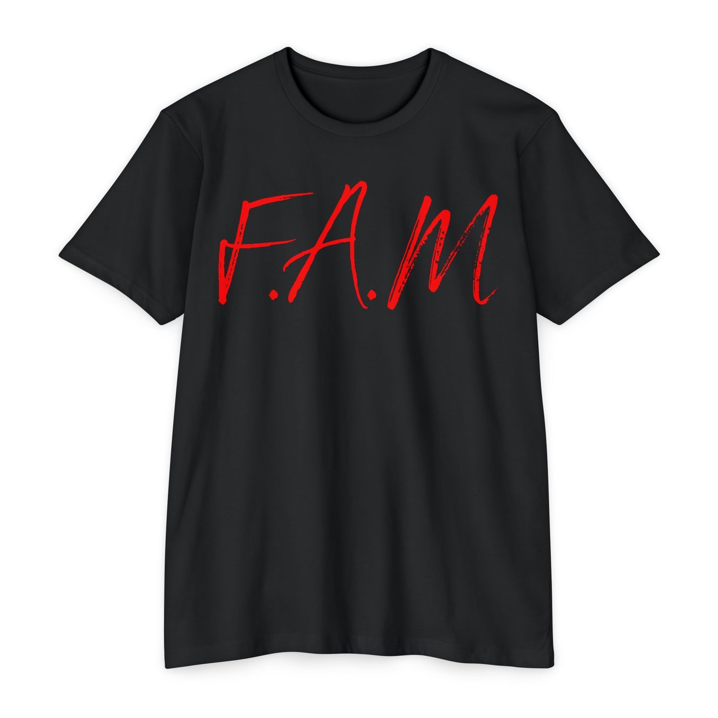 Fam Christian Red Letters & Image Blended
